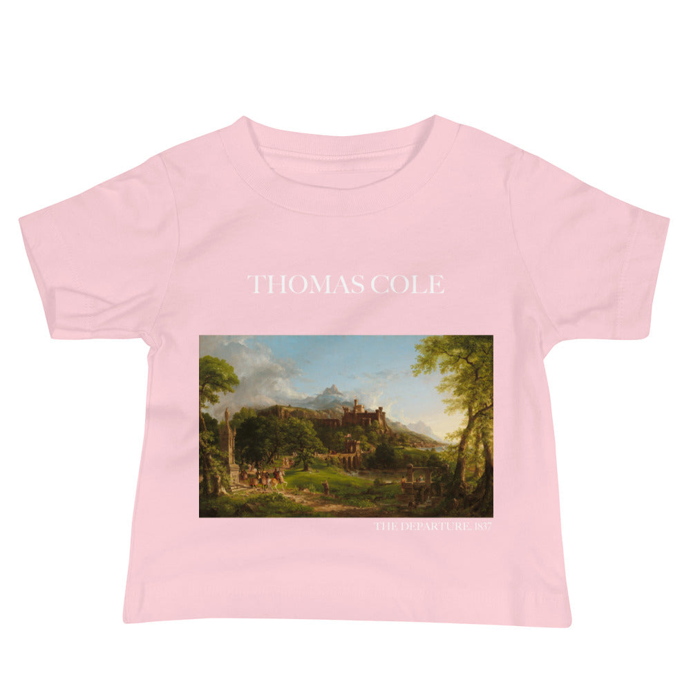 Thomas Cole 'The Departure' Famous Painting Baby Staple T-Shirt | Premium Baby Art Tee