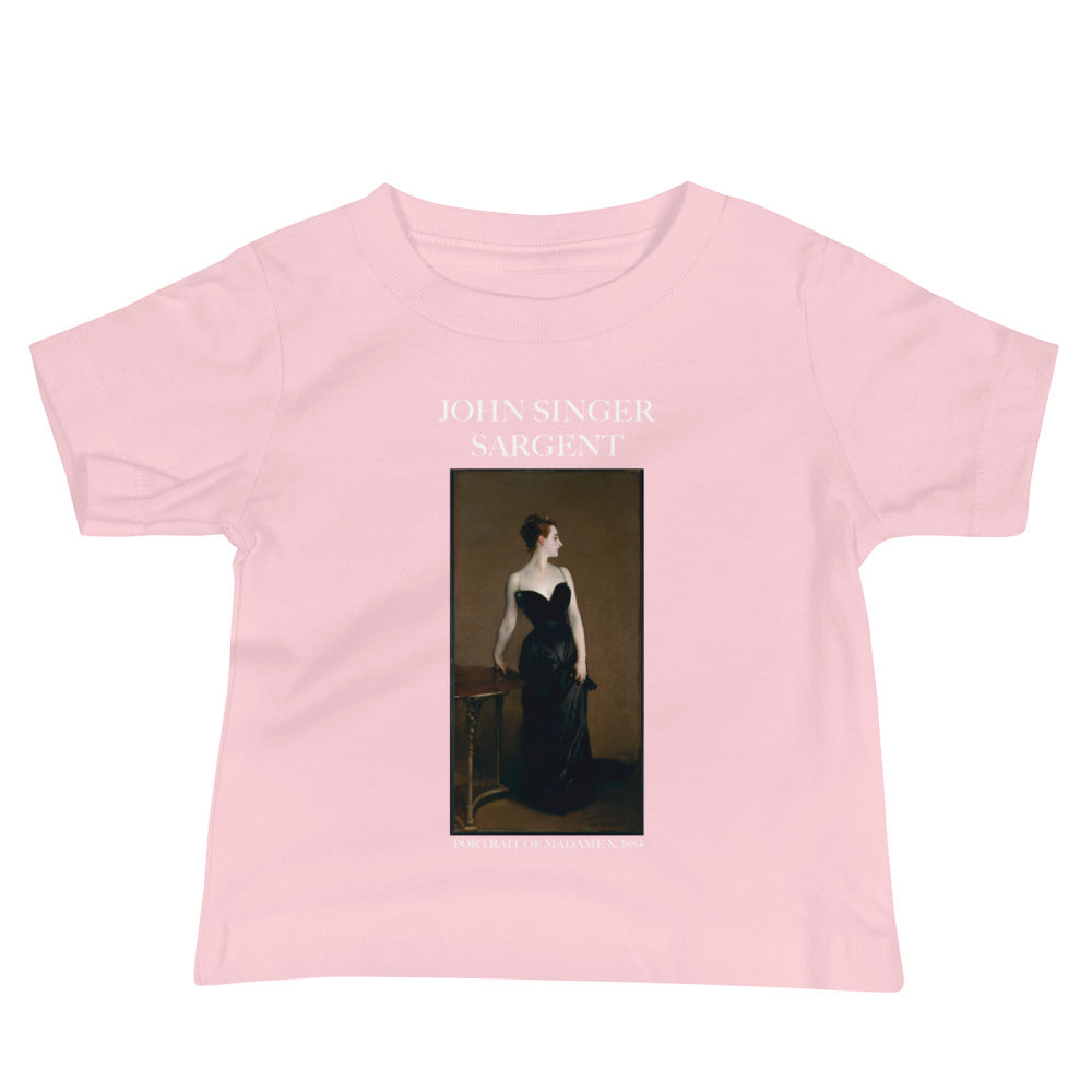 John Singer Sargent 'Portrait of Madame X' Famous Painting Baby Staple T-Shirt | Premium Baby Art Tee