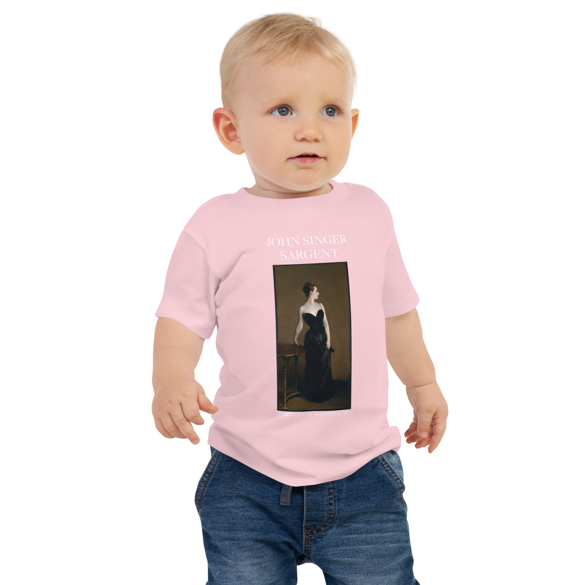 John Singer Sargent 'Portrait of Madame X' Famous Painting Baby Staple T-Shirt | Premium Baby Art Tee
