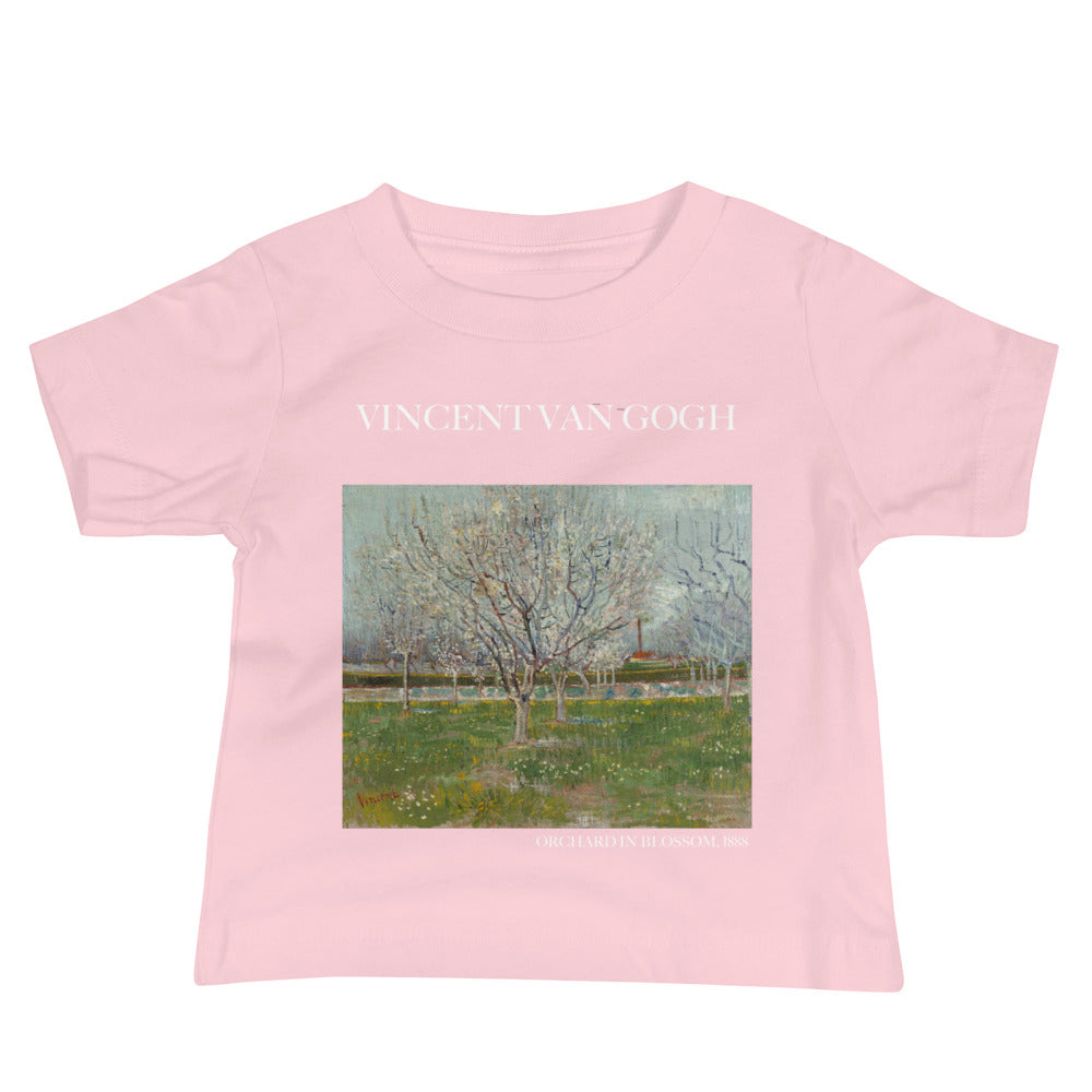 Vincent van Gogh 'Orchard in Blossom' Famous Painting Baby Staple T-Shirt | Premium Baby Art Tee