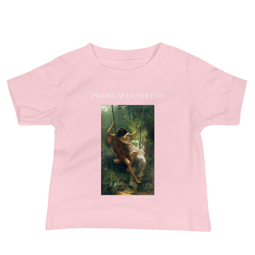 Pierre Auguste Cot 'Frühling' Berühmtes Gemälde Baby Basic T-Shirt | Premium Baby Art T-Shirt