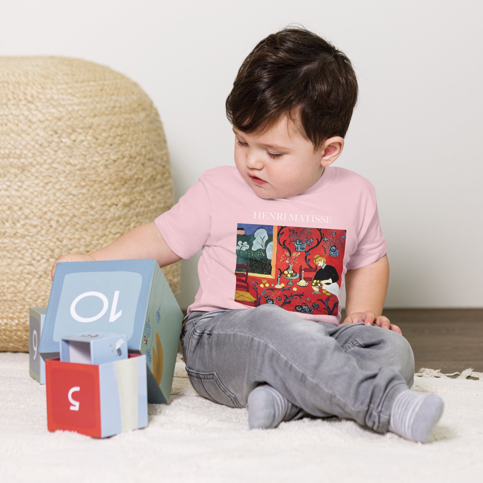 Henri Matisse 'The Red Room' Famous Painting Baby Staple T-Shirt | Premium Baby Art Tee