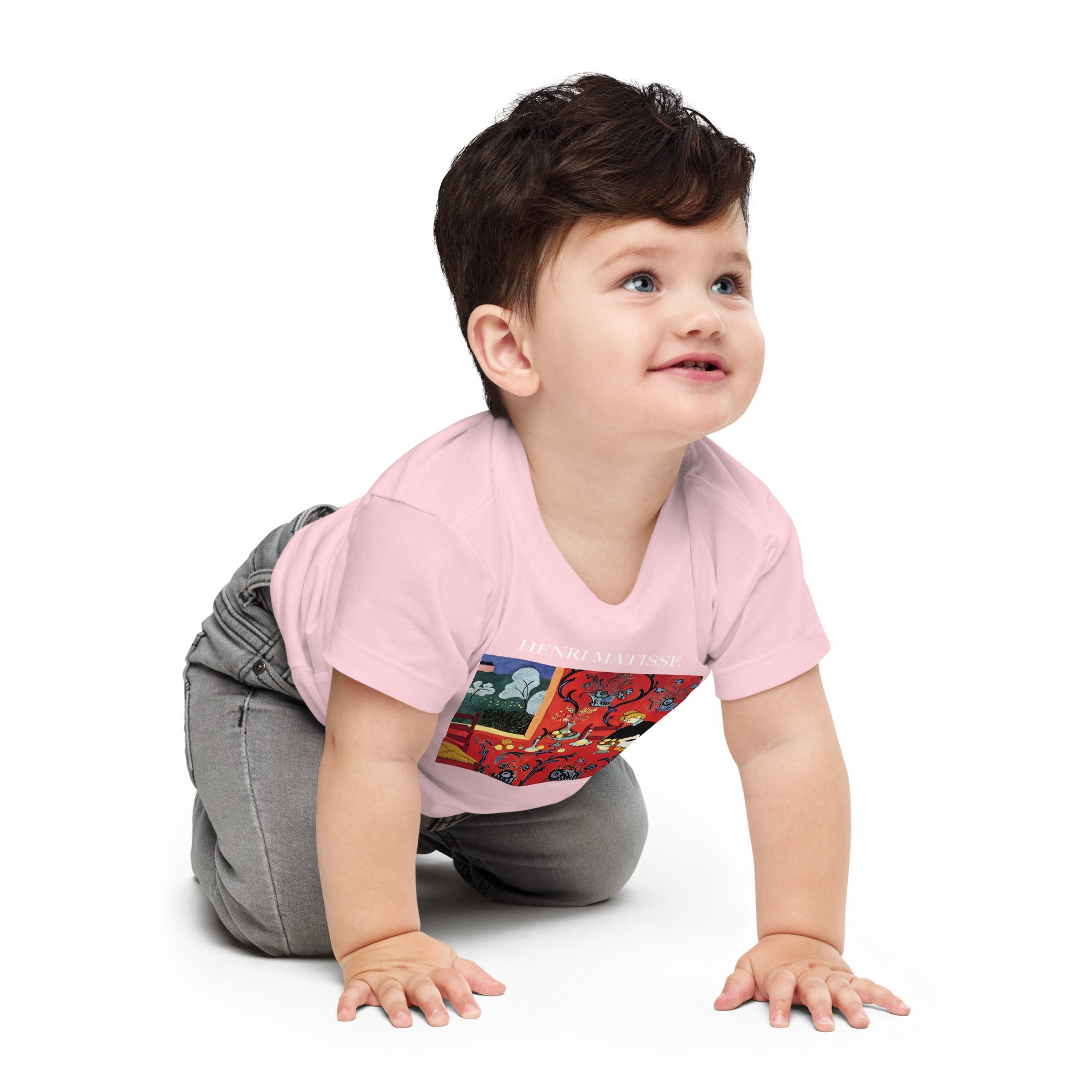 Henri Matisse 'The Red Room' Famous Painting Baby Staple T-Shirt | Premium Baby Art Tee