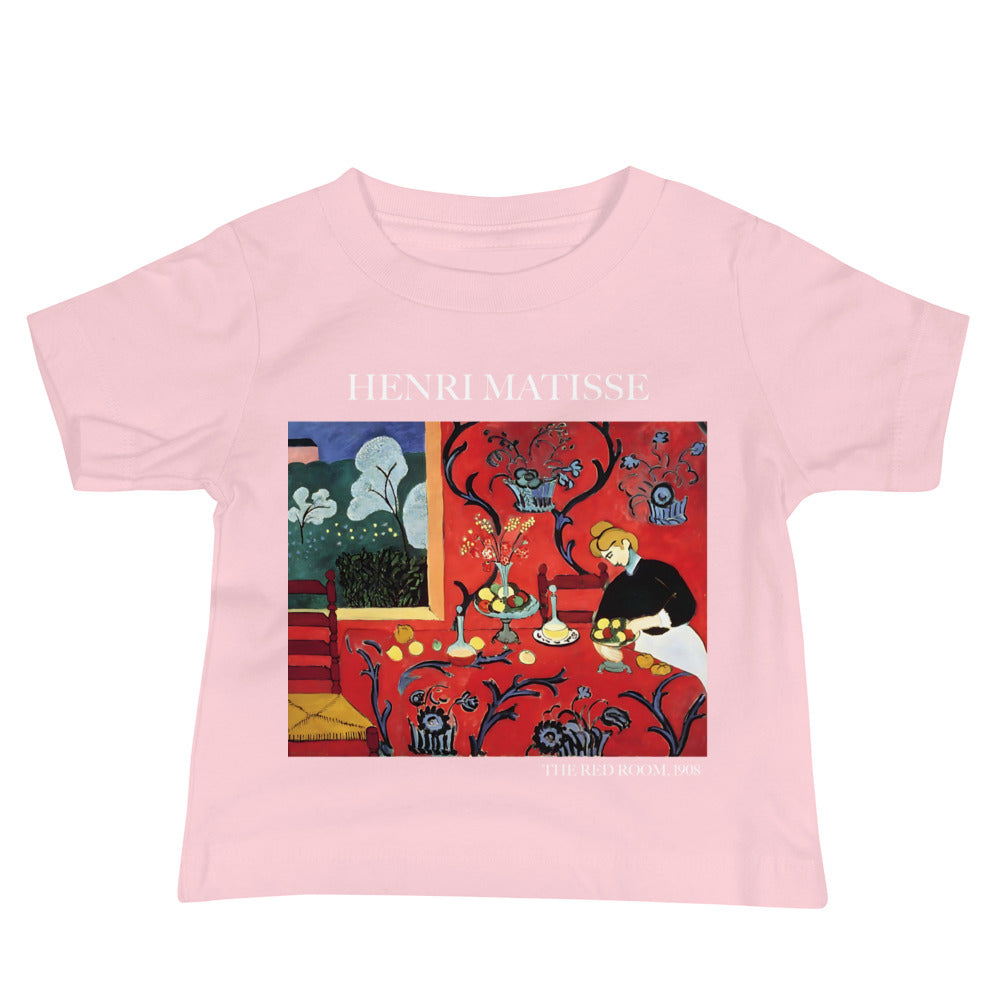 Henri Matisse 'The Red Room' Famous Painting Baby Staple T-Shirt | Premium Baby Art Tee