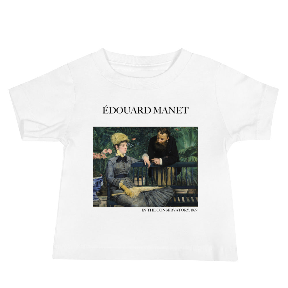 Édouard Manet „Im Wintergarten“, berühmtes Gemälde, Baby-T-Shirt, Premium-Kunst-T-Shirt für Babys
