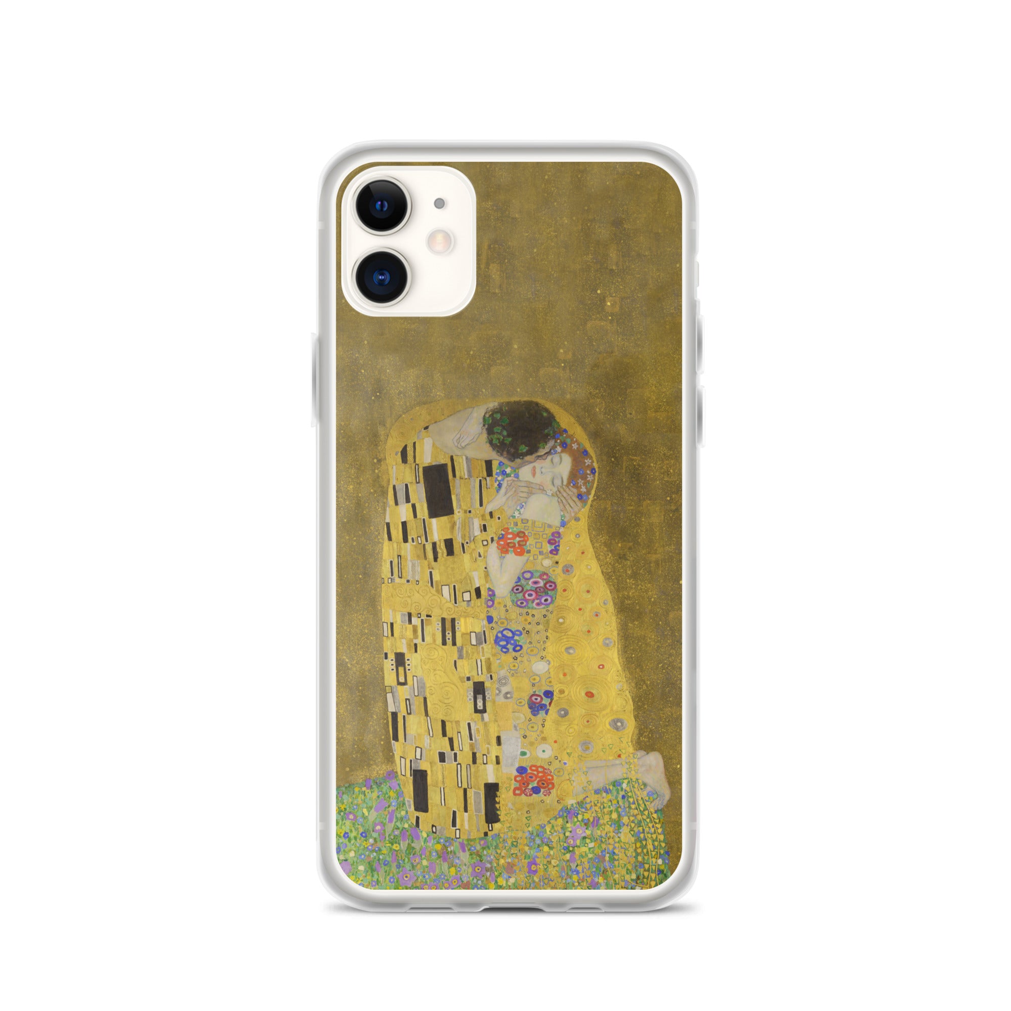 Gustav Klimt „Der Kuss“ Berühmtes Gemälde iPhone® Hülle | Transparente Kunsthülle für iPhone®