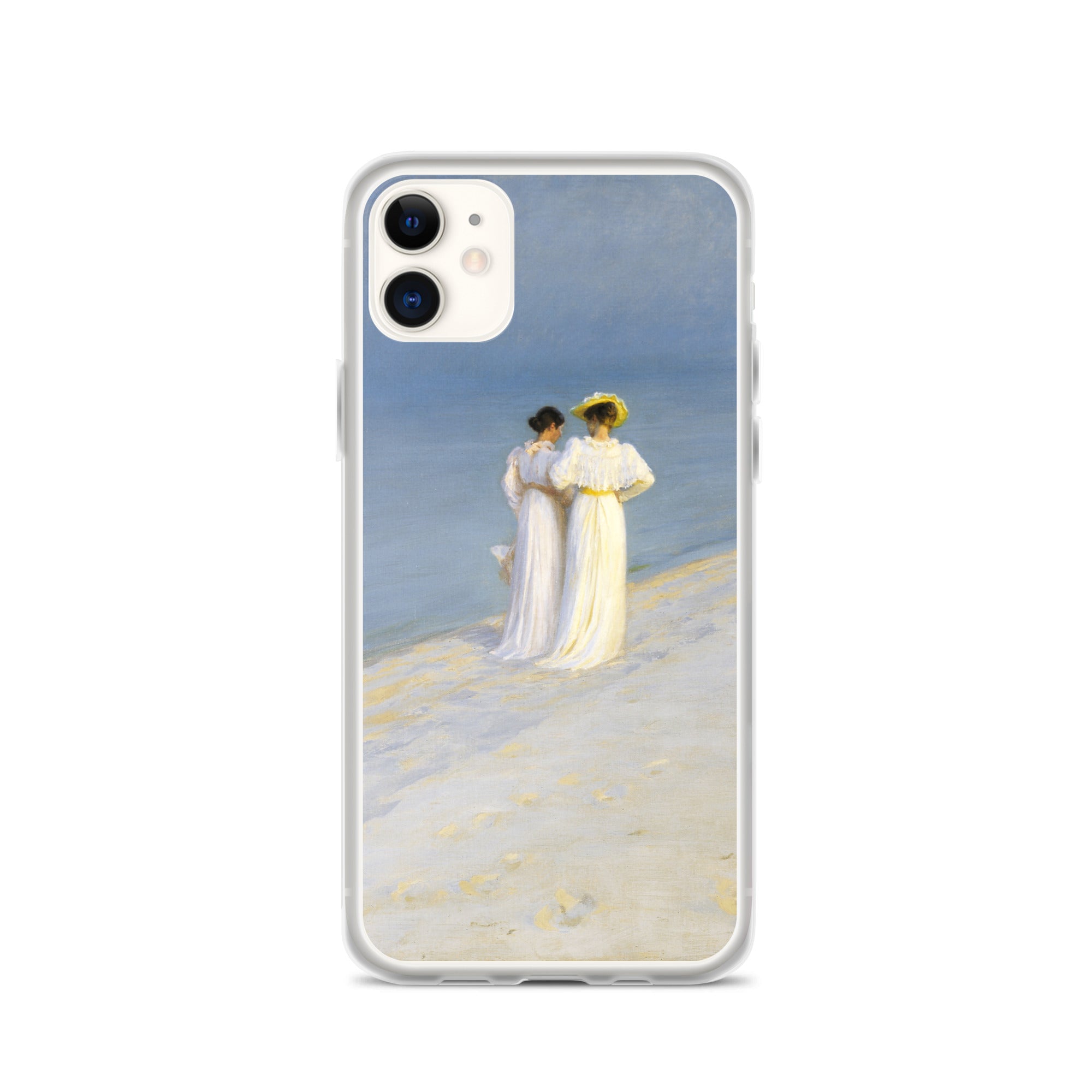 P.S. Krøyer 'Summer Evening on Skagen's Southern Beach' Famous Painting iPhone® Case | Clear Art Case for iPhone®