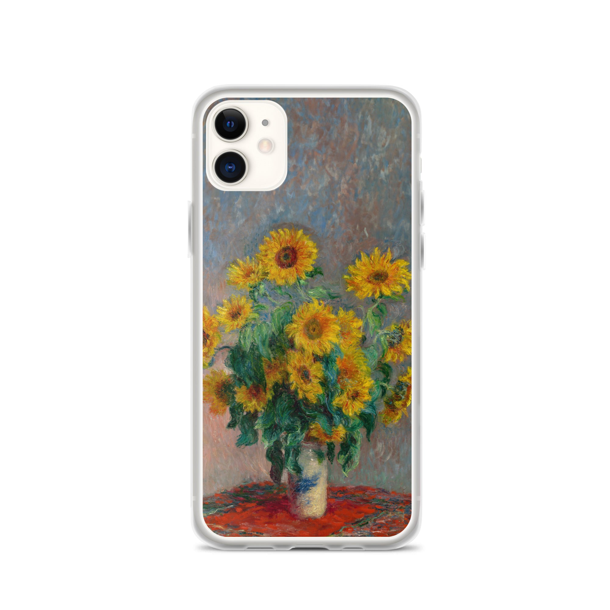 Claude Monet „Sonnenblumenstrauß“, berühmtes Gemälde, iPhone®-Hülle | Transparente Kunsthülle für iPhone®