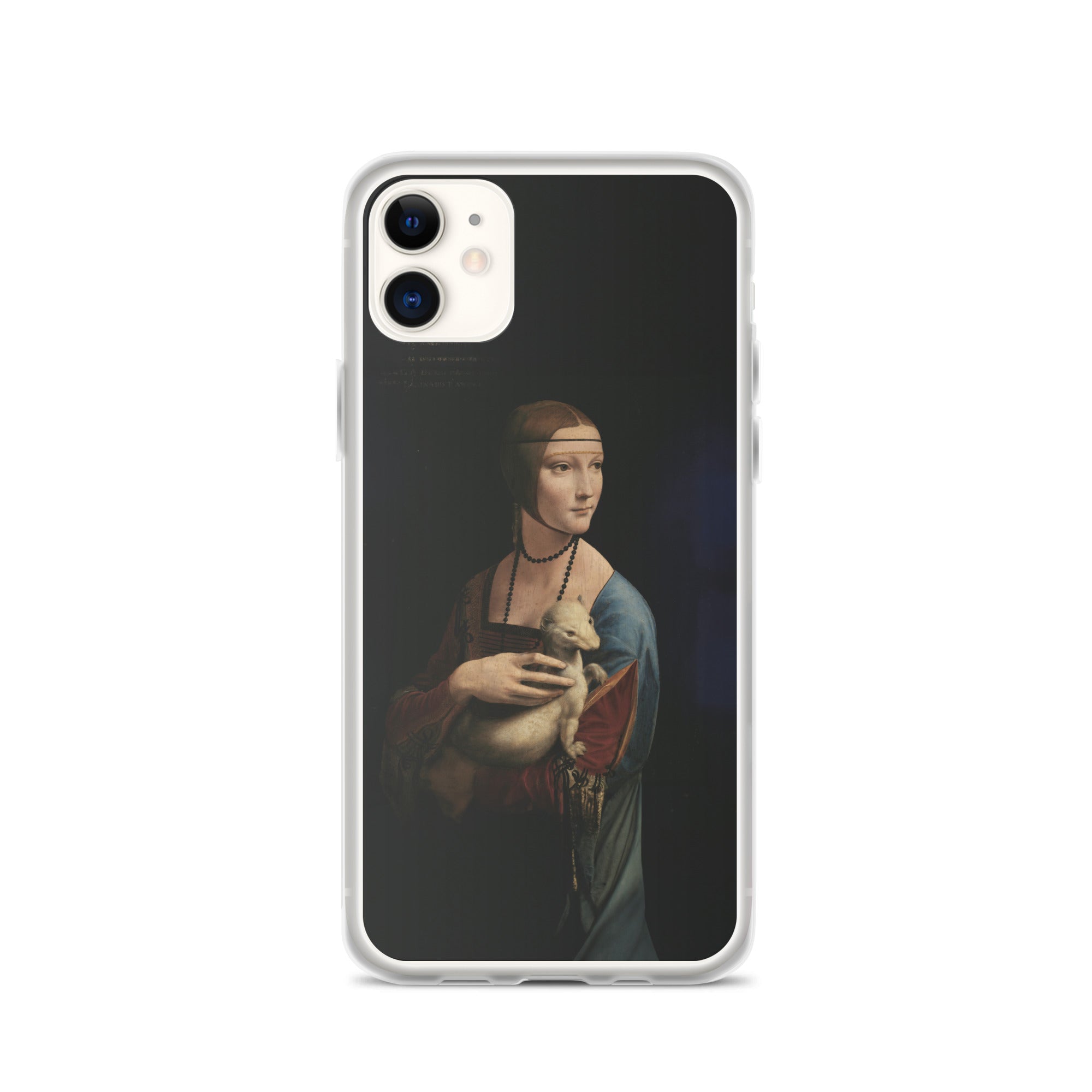 Leonardo da Vinci 'Lady with an Ermine' Famous Painting iPhone® Case | Clear Art Case for iPhone®