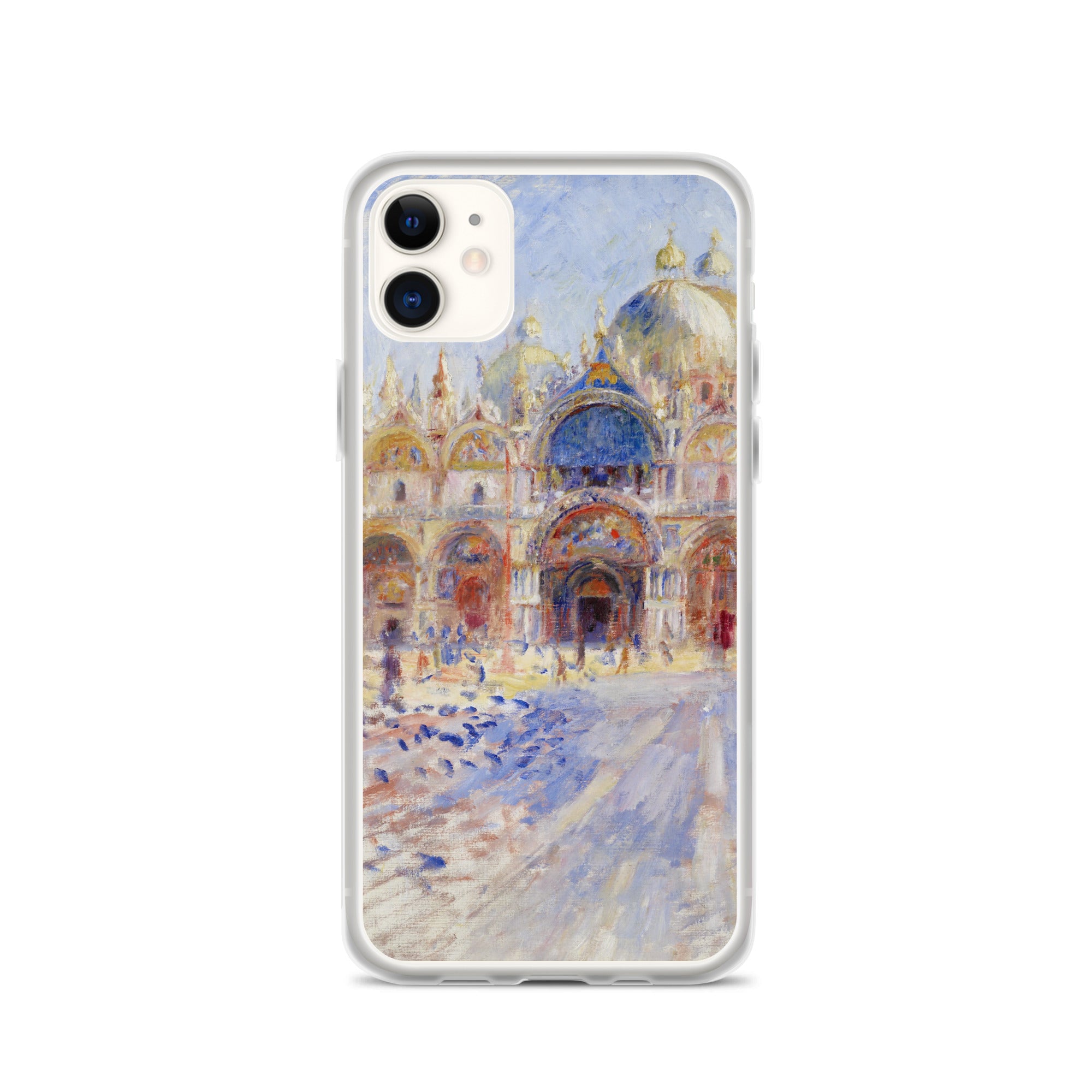 Pierre-Auguste Renoir 'The Piazza San Marco, Venice' Famous Painting iPhone® Case | Clear Art Case for iPhone®