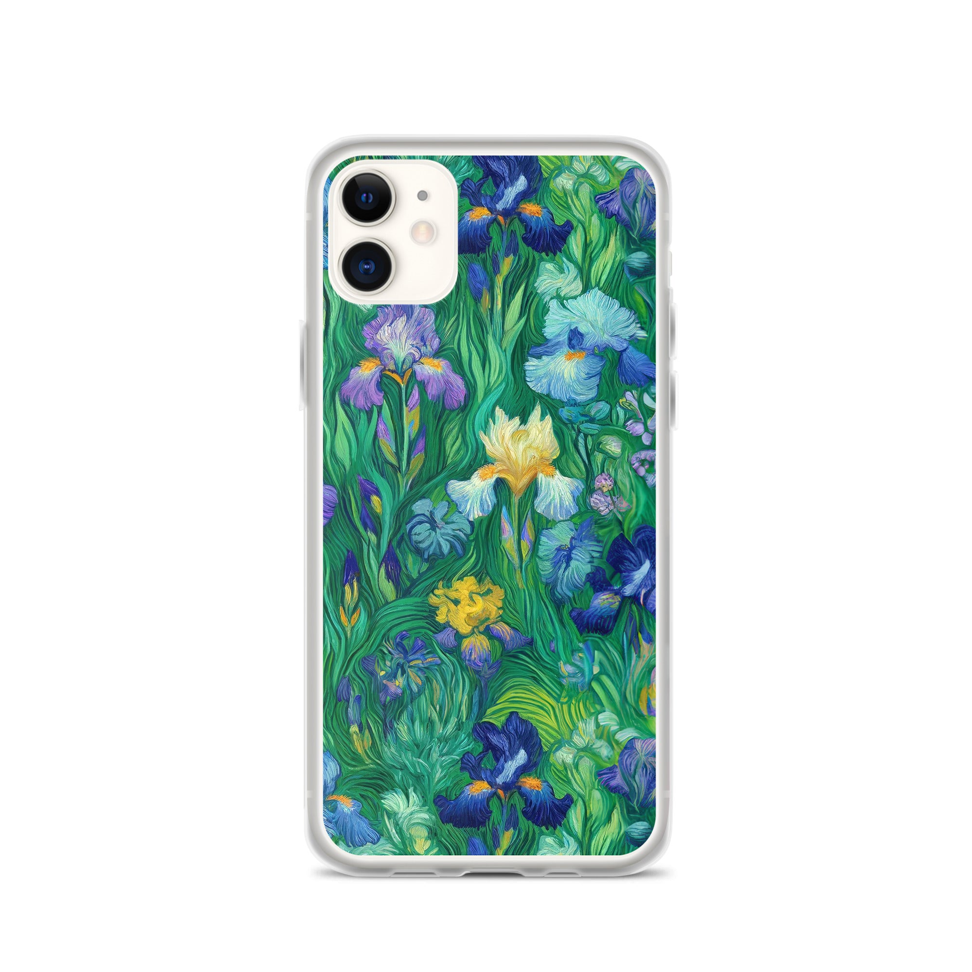 iPhone®-Hülle „Schwertlilien“ von Vincent van Gogh, berühmtes Gemälde | Transparente Kunsthülle für iPhone®