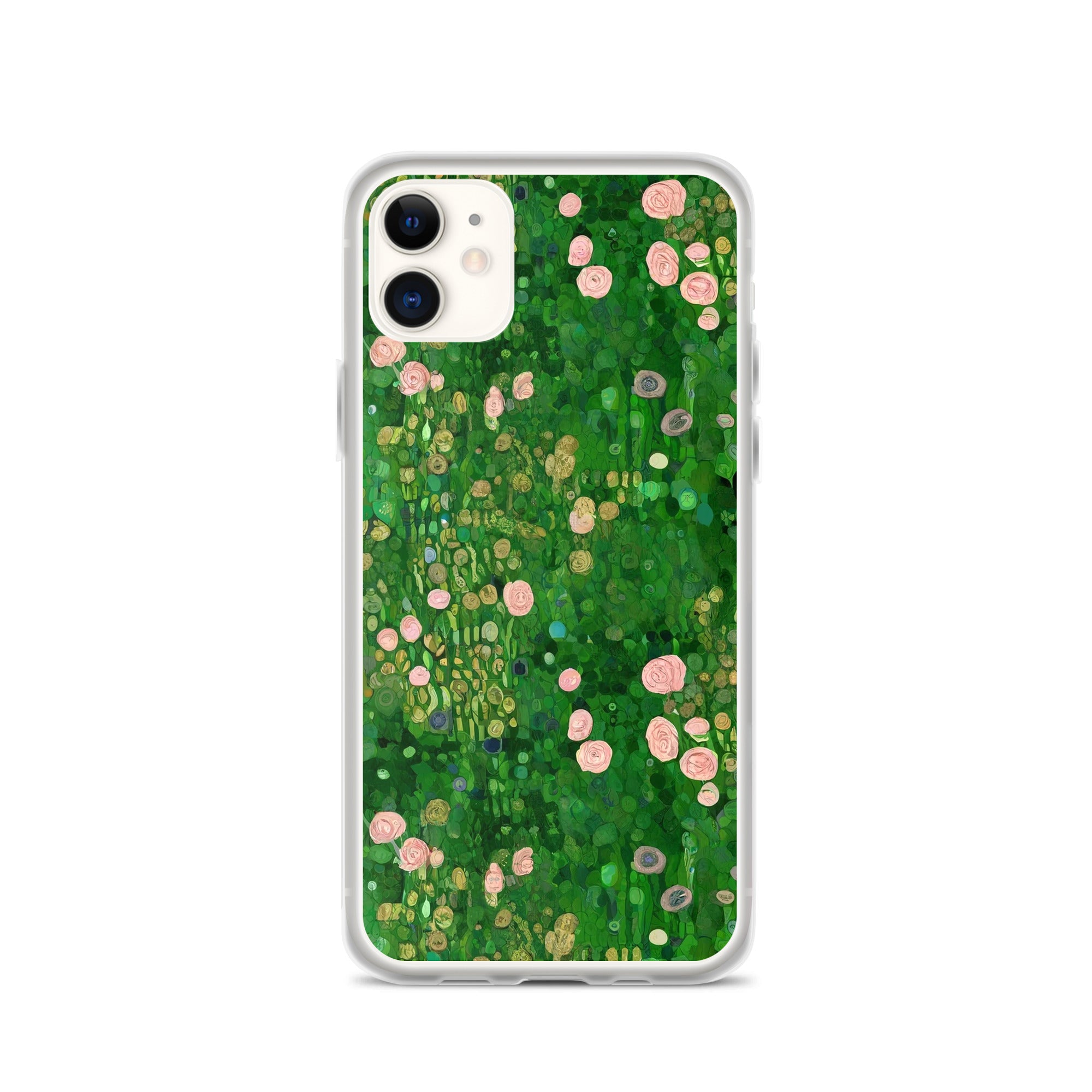 Gustav Klimt „Rosenbüsche unter den Bäumen“, berühmtes Gemälde, iPhone®-Hülle | Transparente Kunsthülle für iPhone®