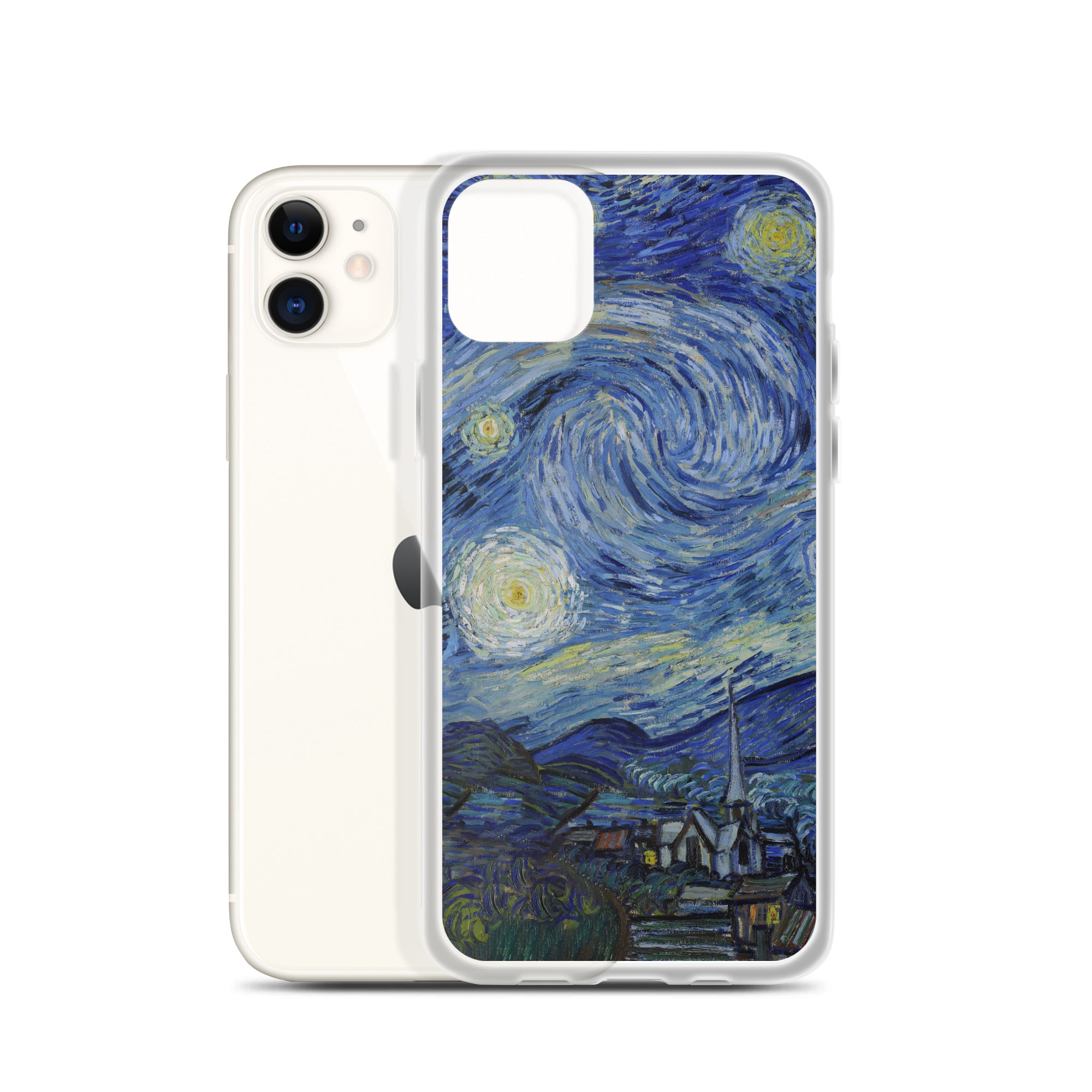 Vincent van Gogh 'Starry Night' Famous Painting iPhone® Case | Clear Art Case for iPhone®