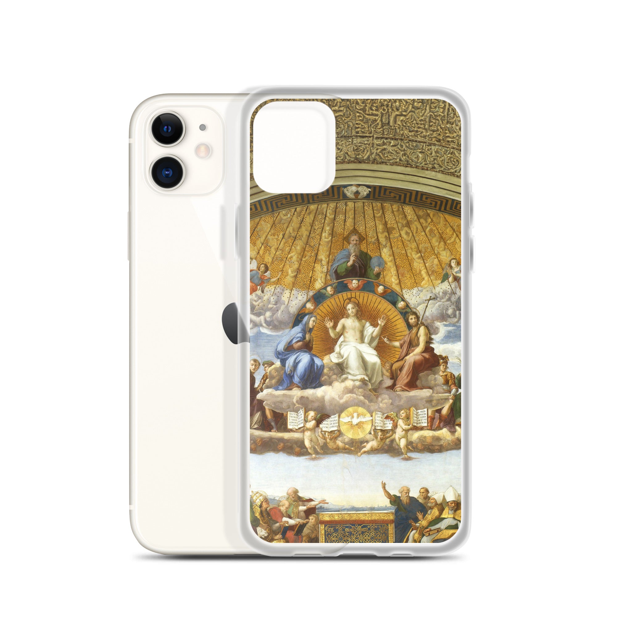 Raphael 'Disputation of the Holy Sacrament' Famous Painting iPhone® Case | Clear Art Case for iPhone®