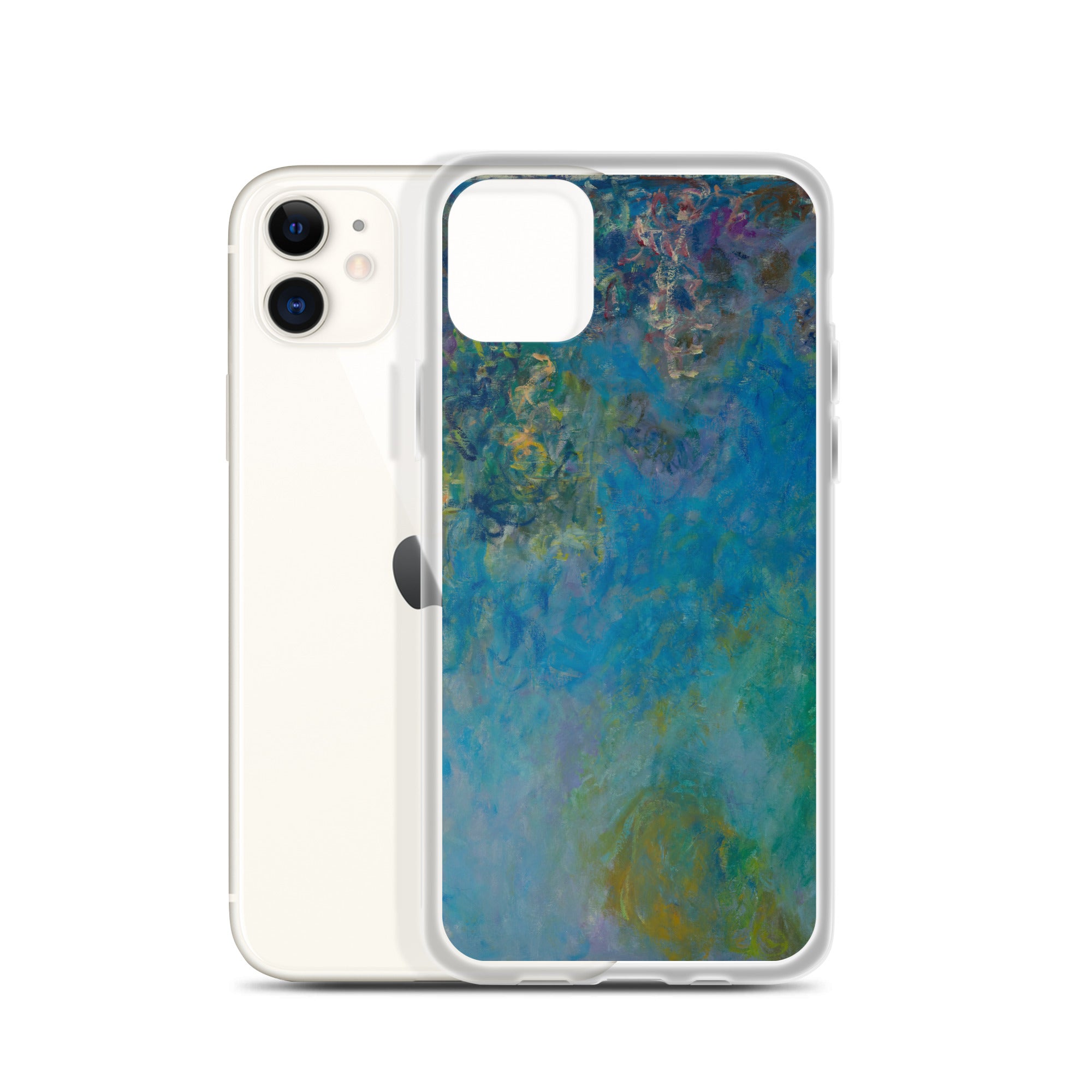 Claude Monet 'Wisteria' Famous Painting iPhone® Case | Clear Art Case for iPhone®