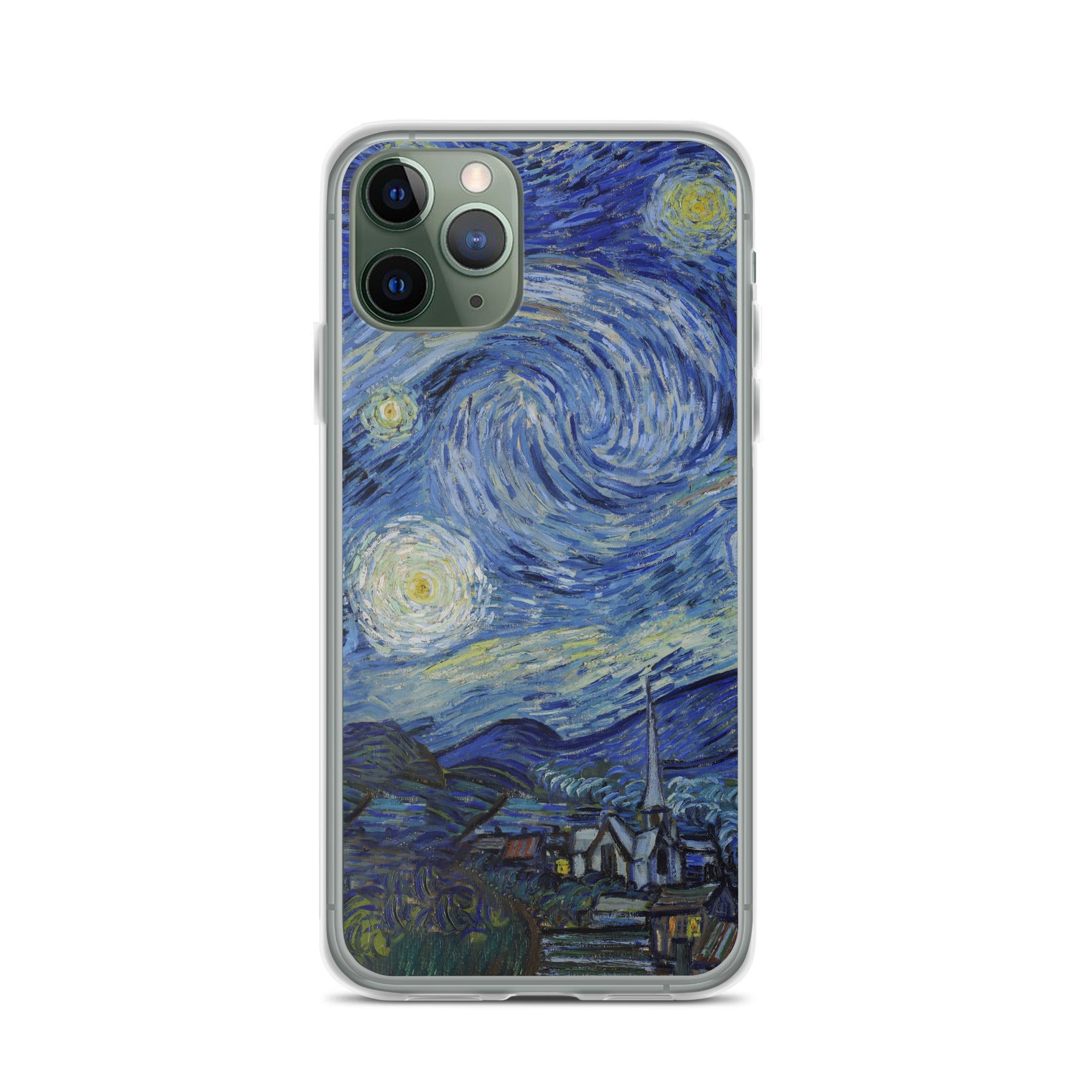 iPhone®-Hülle „Sternennacht“ von Vincent van Gogh, berühmtes Gemälde | Transparente Kunsthülle für iPhone®