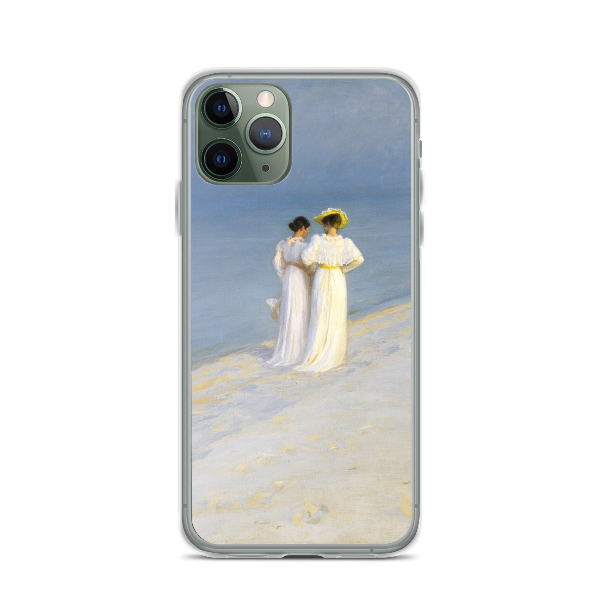 P.S. Krøyer 'Summer Evening on Skagen's Southern Beach' Famous Painting iPhone® Case | Clear Art Case for iPhone®