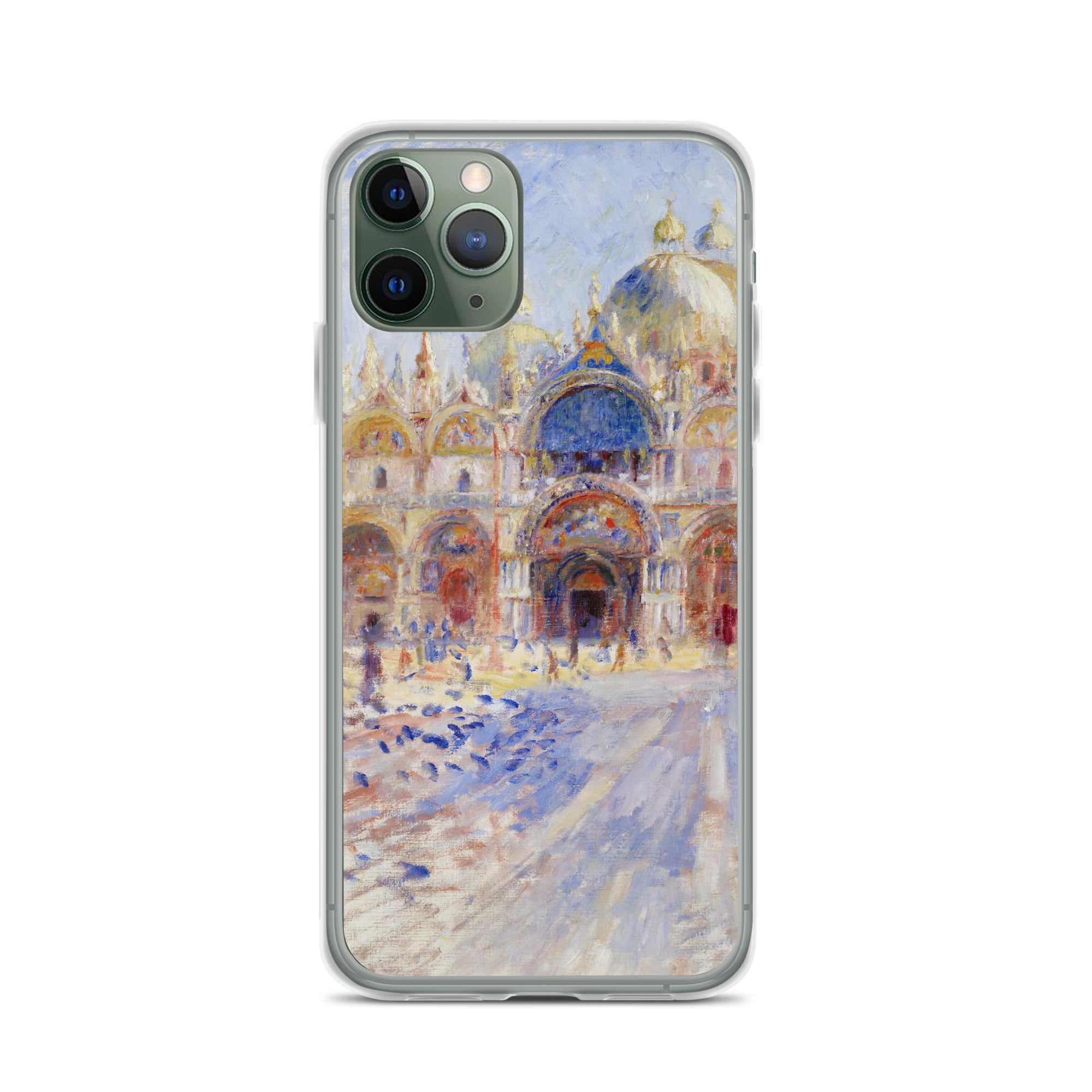 Pierre-Auguste Renoir 'The Piazza San Marco, Venice' Famous Painting iPhone® Case | Clear Art Case for iPhone®