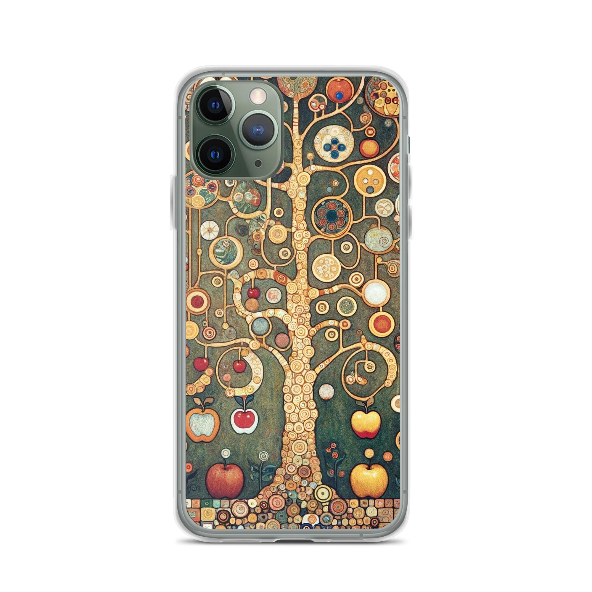 Gustav Klimt „Apfelbaum I“ Berühmtes Gemälde iPhone® Hülle | Transparente Kunsthülle für iPhone®