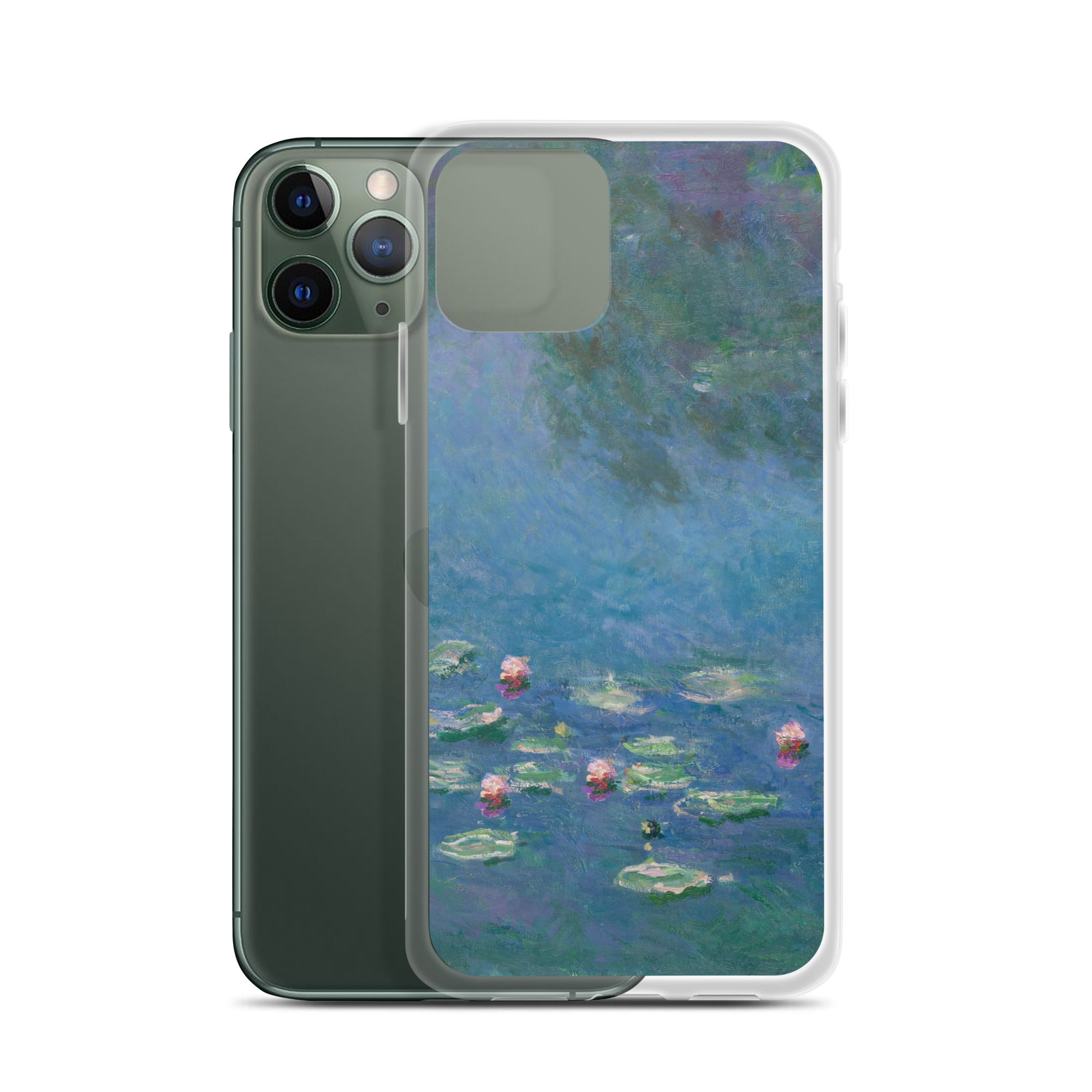 Claude Monet 'Water Lilies' Famous Painting iPhone® Case | Clear Art Case for iPhone®