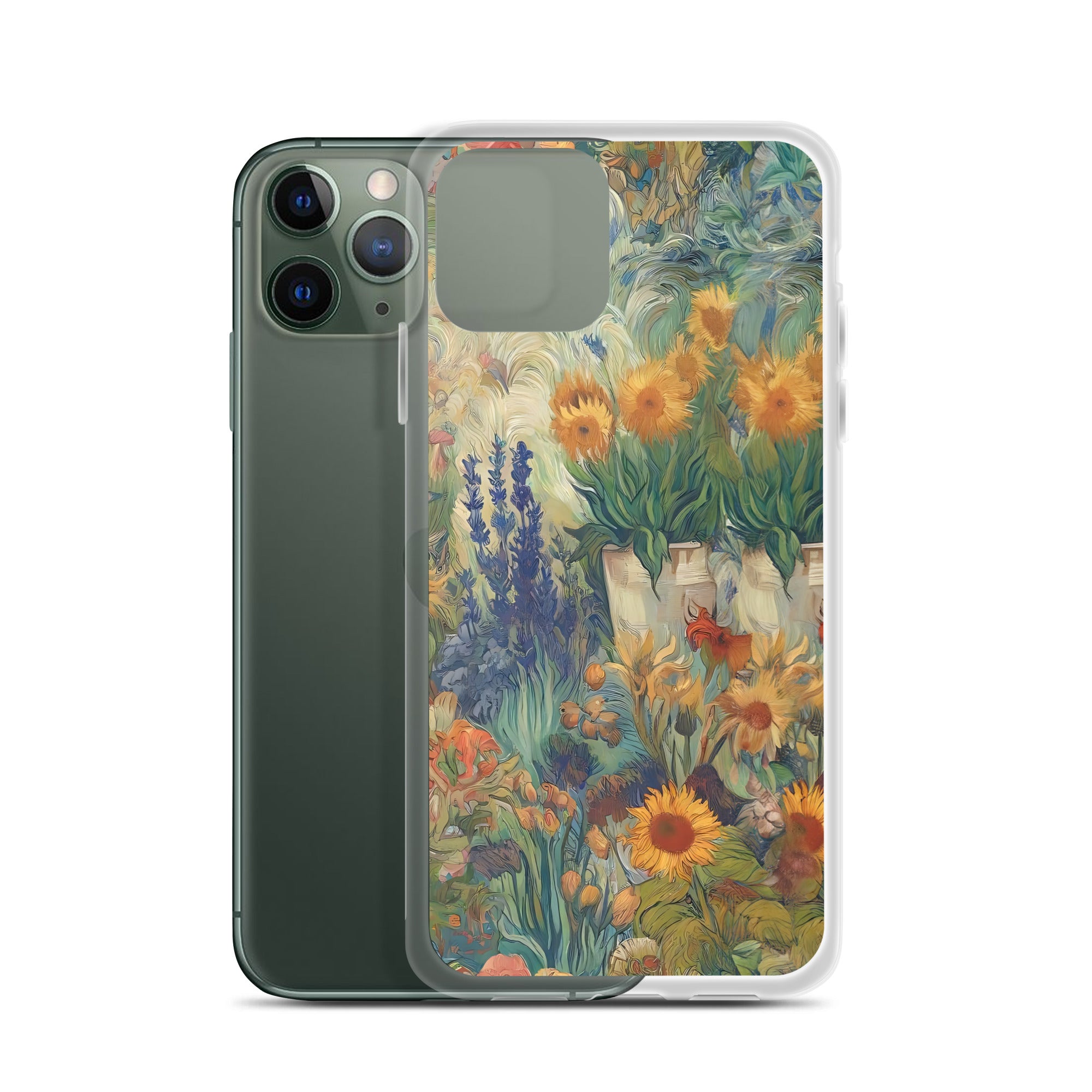 Vincent van Goghs berühmtes Gemälde „Garten in Arles“ – iPhone®-Hülle | Transparente Kunsthülle für iPhone®