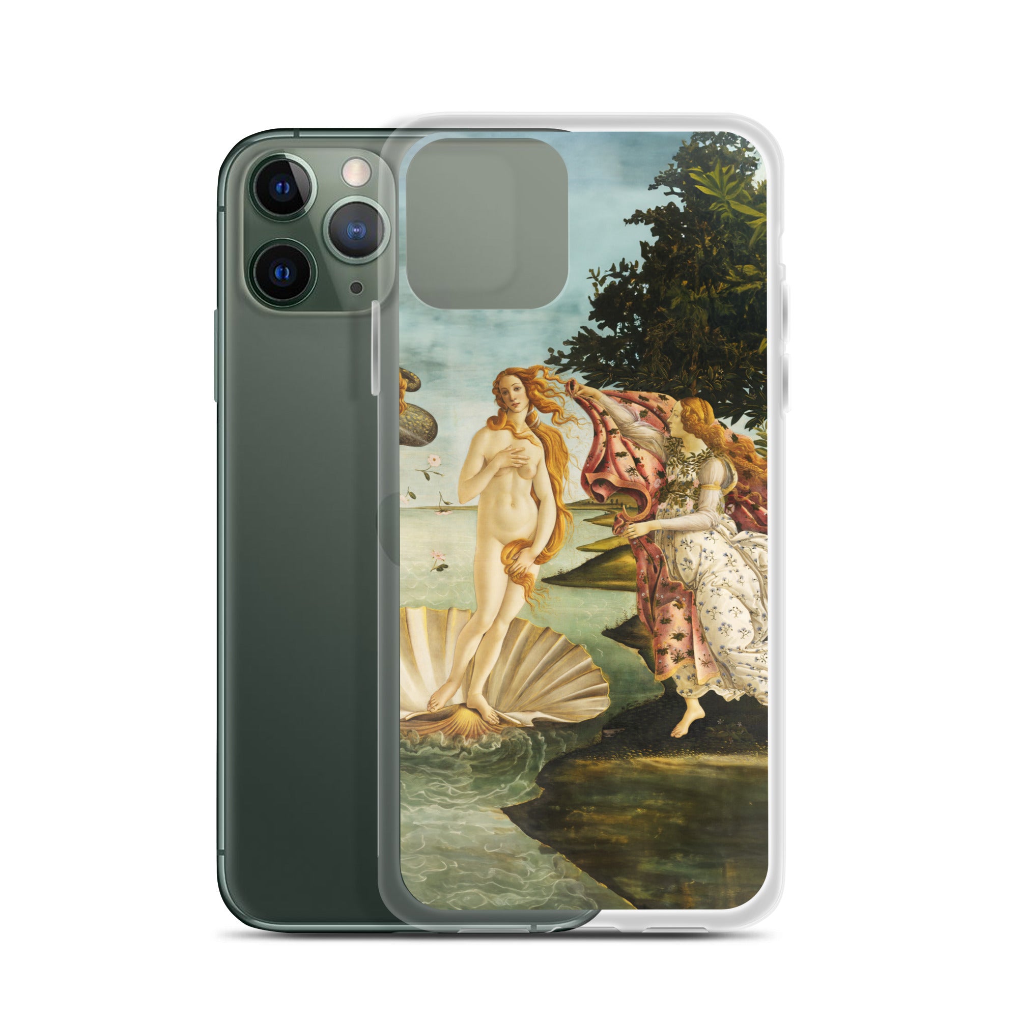 Sandro Botticellis berühmtes Gemälde „Die Geburt der Venus“ – iPhone®-Hülle | Transparente Kunsthülle für iPhone®