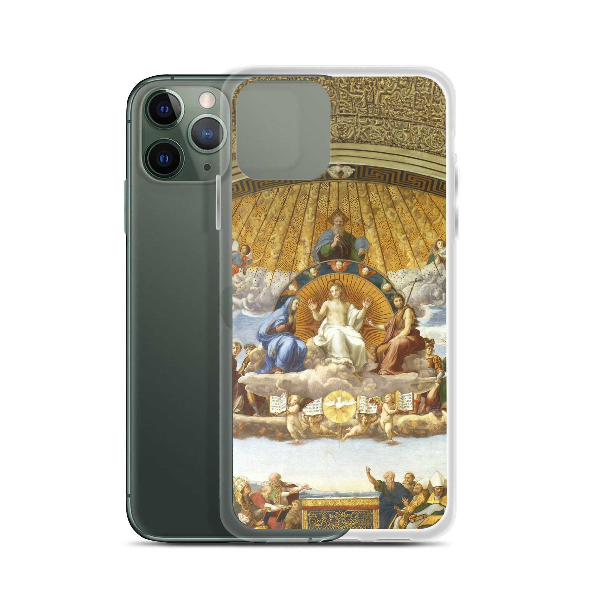 Raphael 'Disputation of the Holy Sacrament' Famous Painting iPhone® Case | Clear Art Case for iPhone®