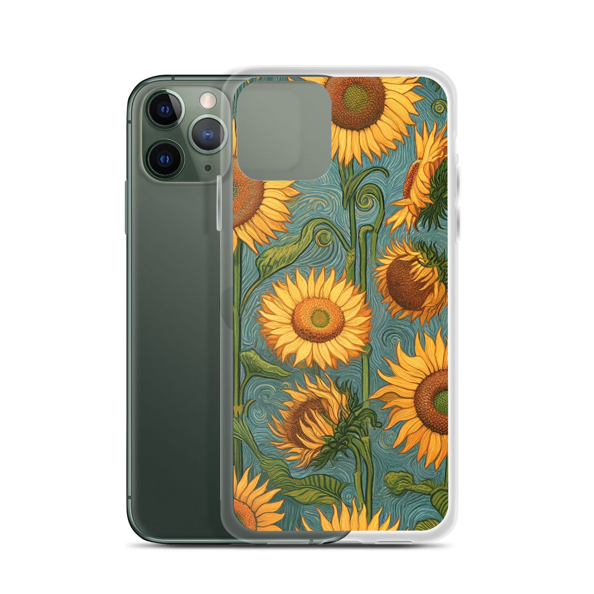 Vincent van Goghs berühmtes Gemälde „Sonnenblumen“ – iPhone®-Hülle | Transparente Kunsthülle für iPhone®