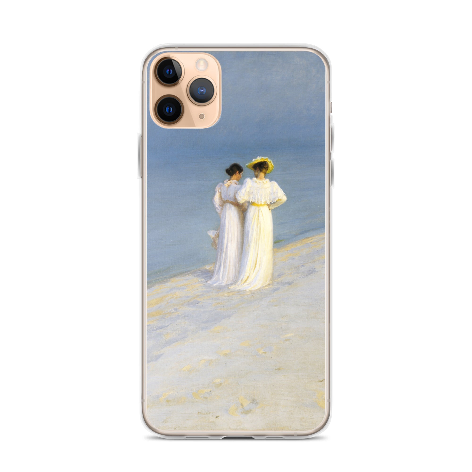 P.S. Krøyer 'Summer Evening on Skagen's Southern Beach' Famous Painting iPhone® Case | Clear Art Case for iPhone®