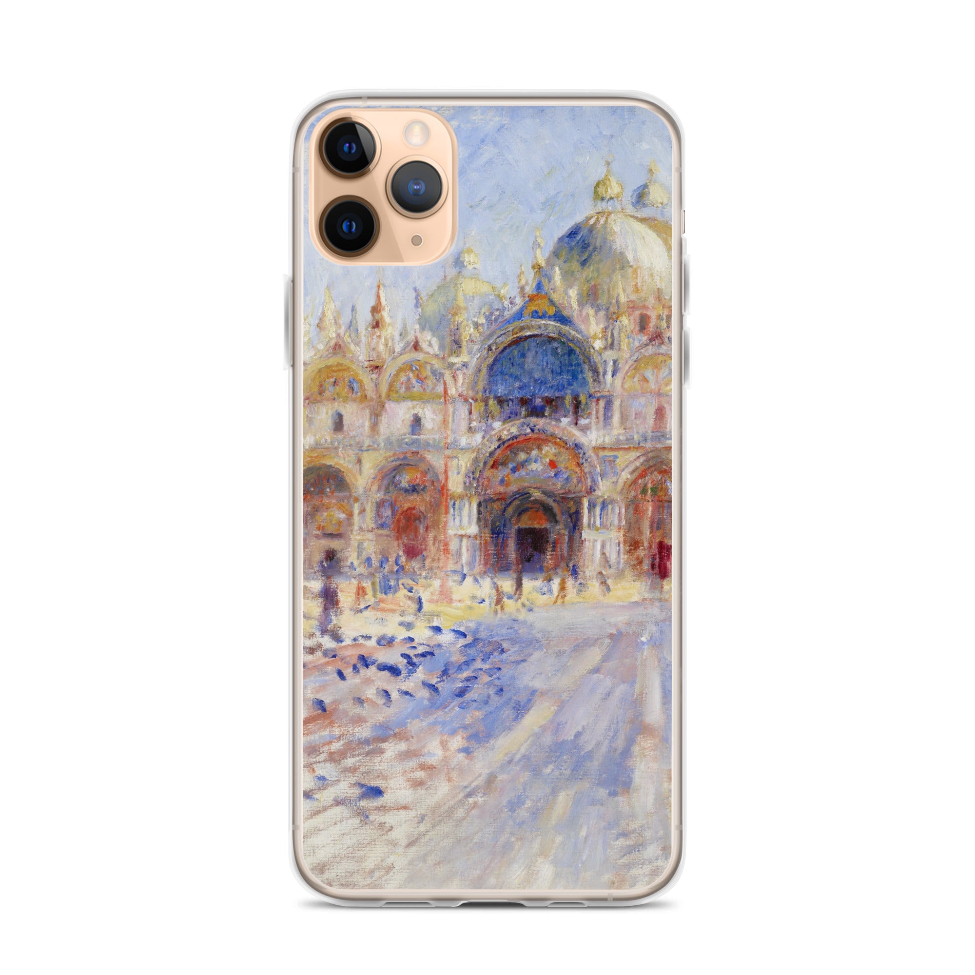 Pierre-Auguste Renoir 'The Piazza San Marco, Venice' Famous Painting iPhone® Case | Clear Art Case for iPhone®