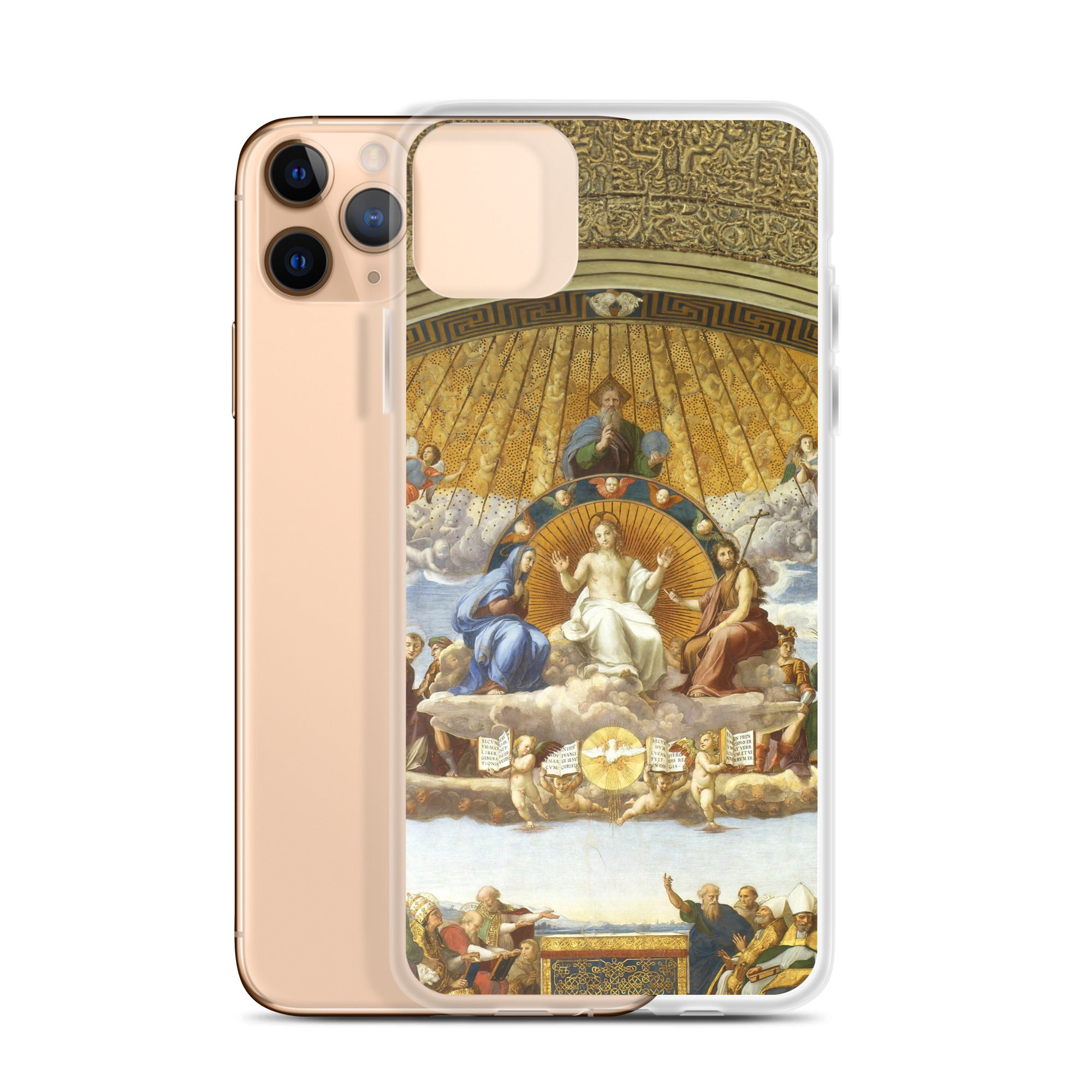 Raphael 'Disputation of the Holy Sacrament' Famous Painting iPhone® Case | Clear Art Case for iPhone®