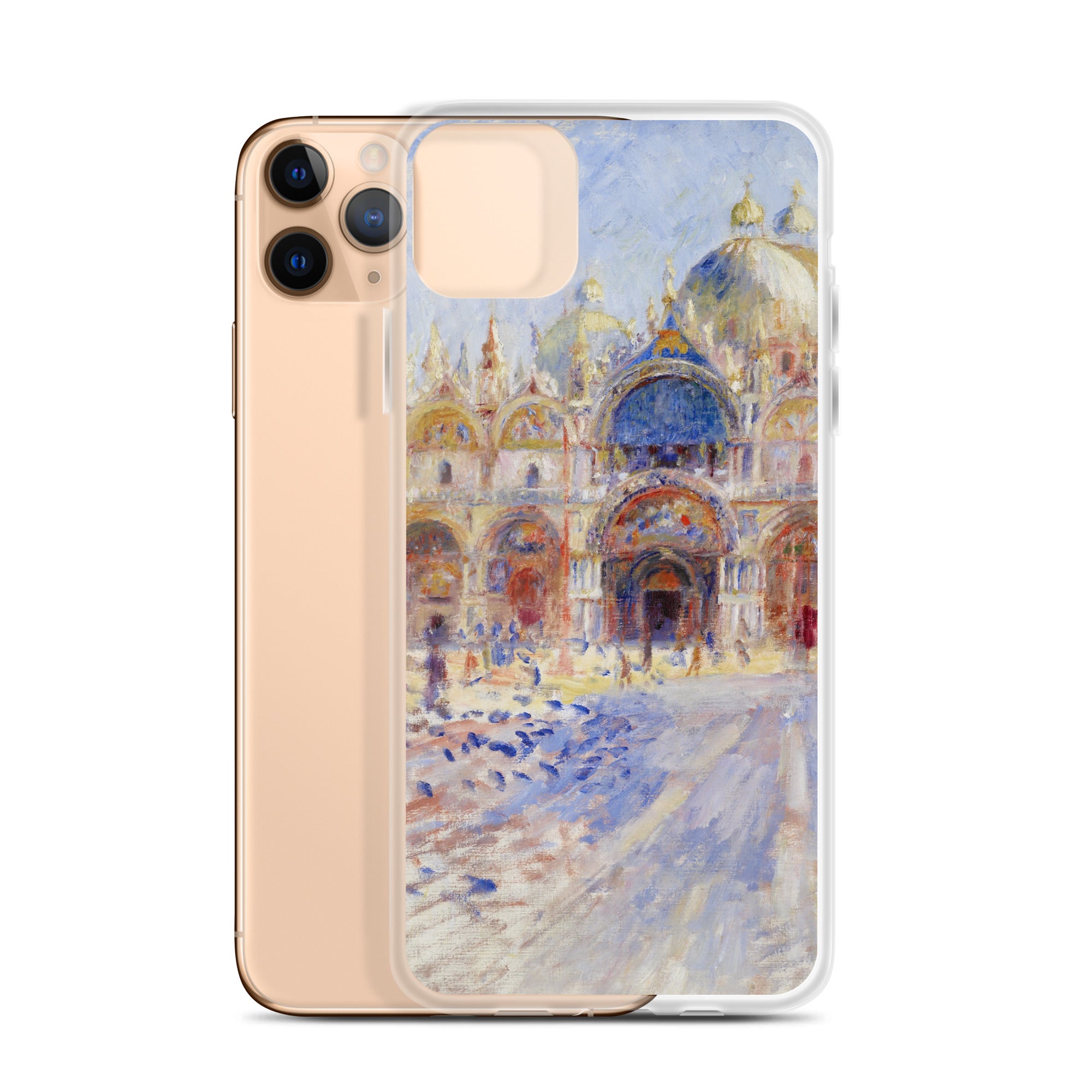 Pierre-Auguste Renoir 'The Piazza San Marco, Venice' Famous Painting iPhone® Case | Clear Art Case for iPhone®