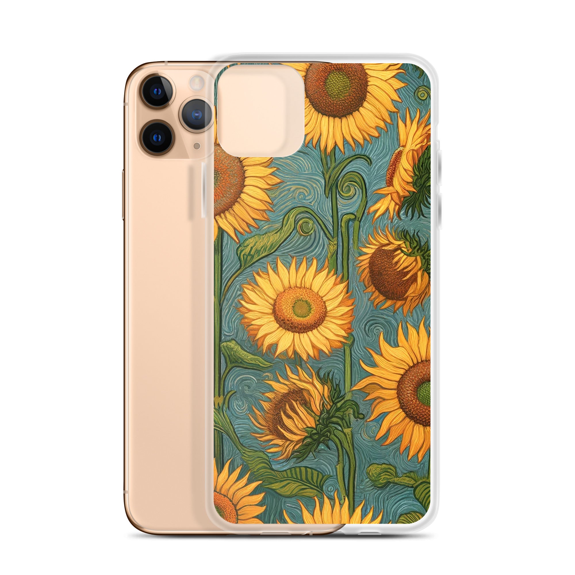 Vincent van Goghs berühmtes Gemälde „Sonnenblumen“ – iPhone®-Hülle | Transparente Kunsthülle für iPhone®