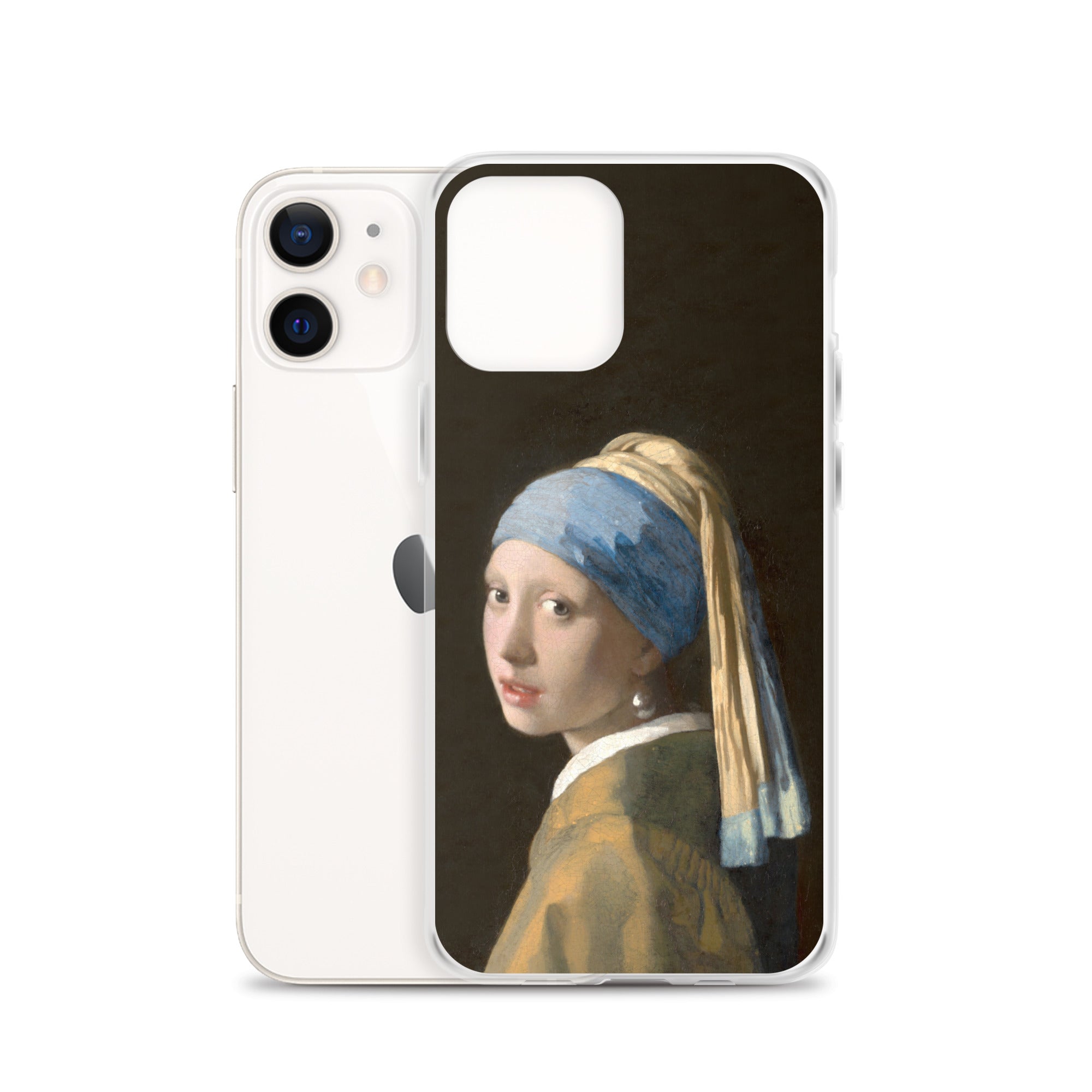 Johannes Vermeer „Mädchen mit dem Perlenohrring“ Berühmtes Gemälde iPhone® Hülle | Transparente Kunsthülle für iPhone®
