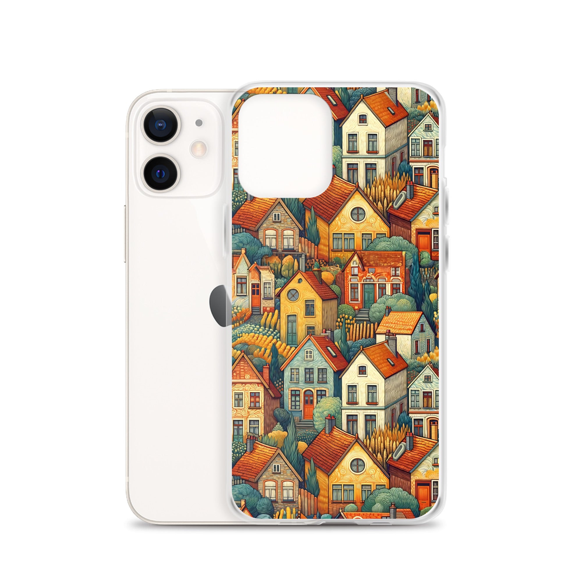 Famous Painting iPhone® Case | Clear Art Case for iPhone® Vincent van Gogh 'Houses at Auvers'