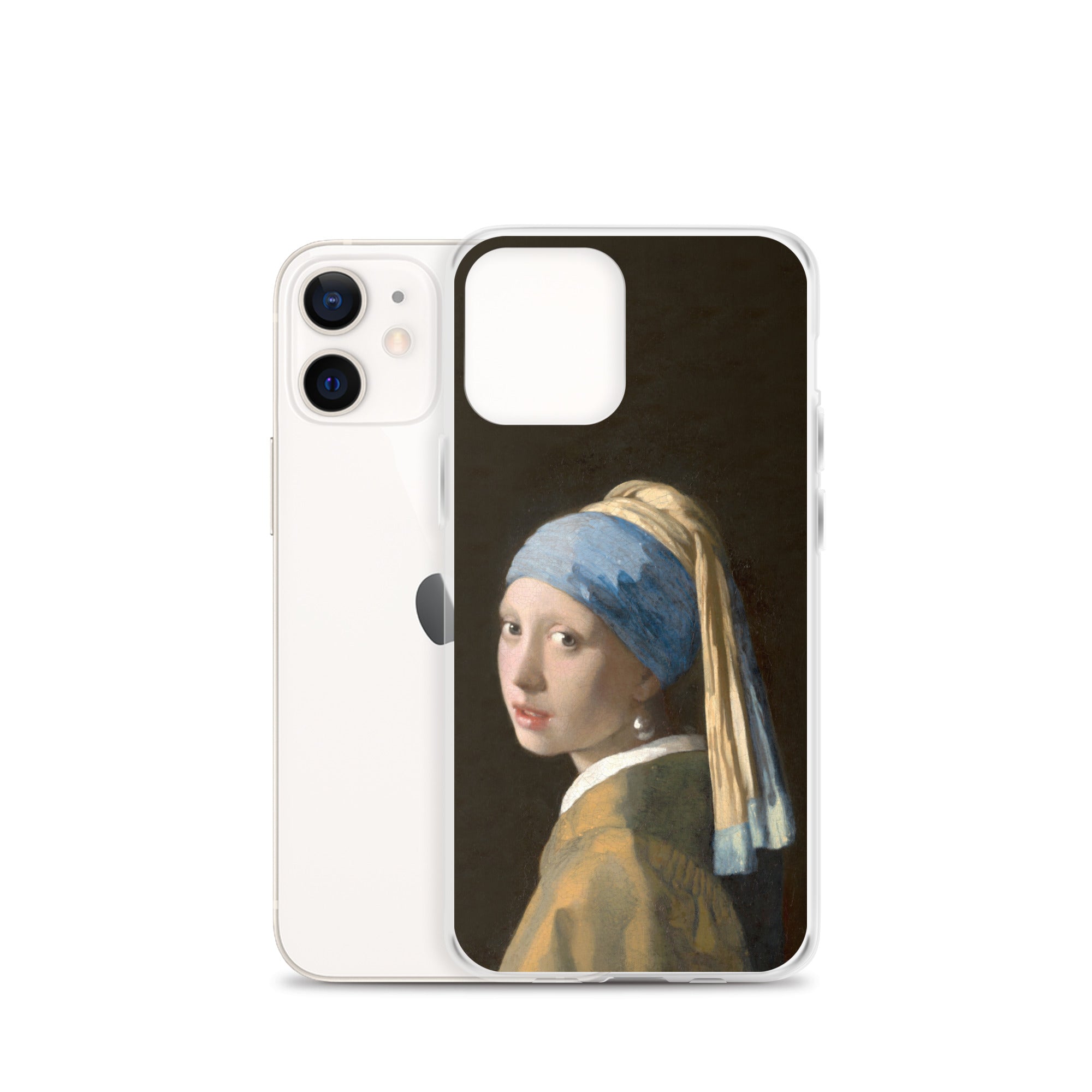Johannes Vermeer „Mädchen mit dem Perlenohrring“ Berühmtes Gemälde iPhone® Hülle | Transparente Kunsthülle für iPhone®