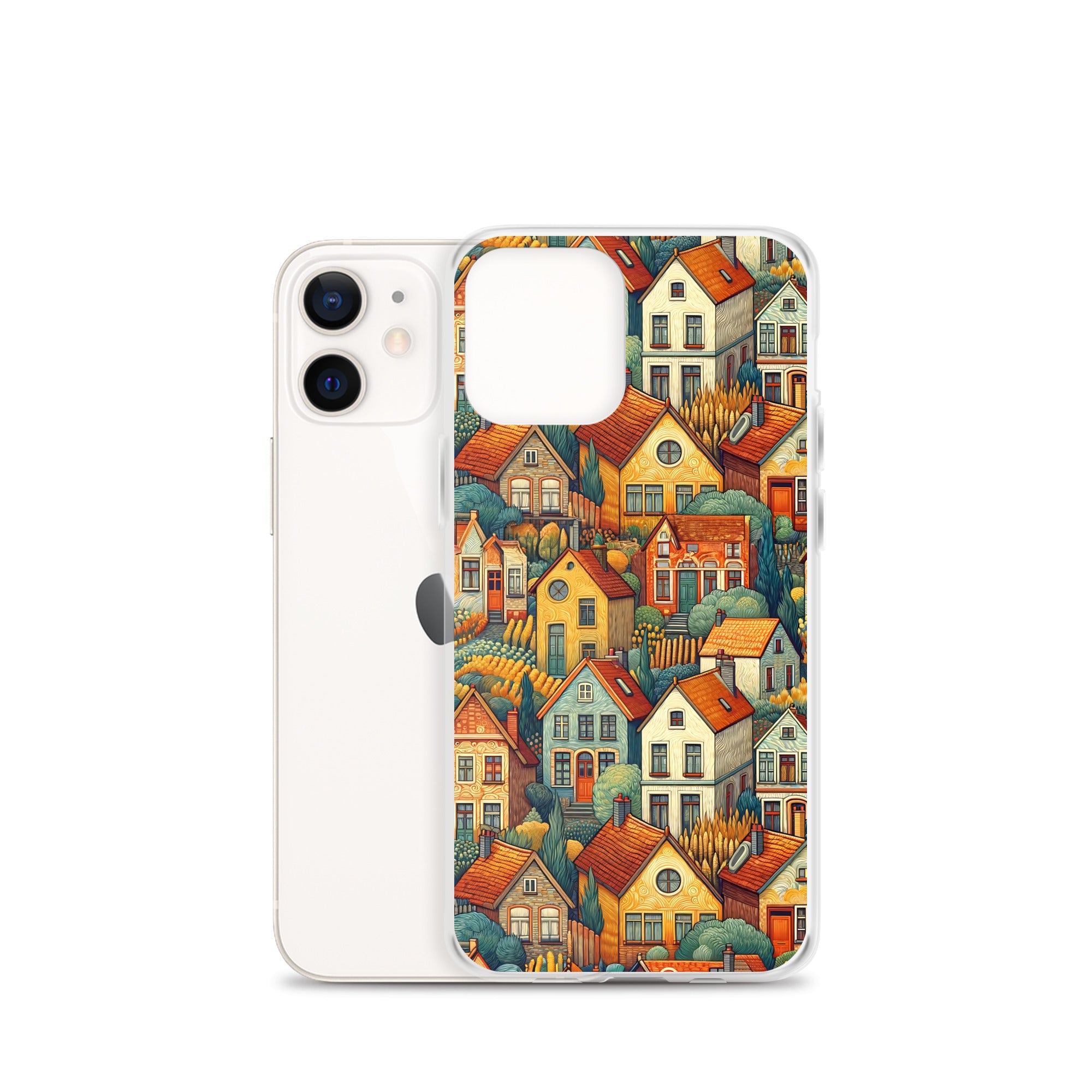 Famous Painting iPhone® Case | Clear Art Case for iPhone® Vincent van Gogh 'Houses at Auvers'