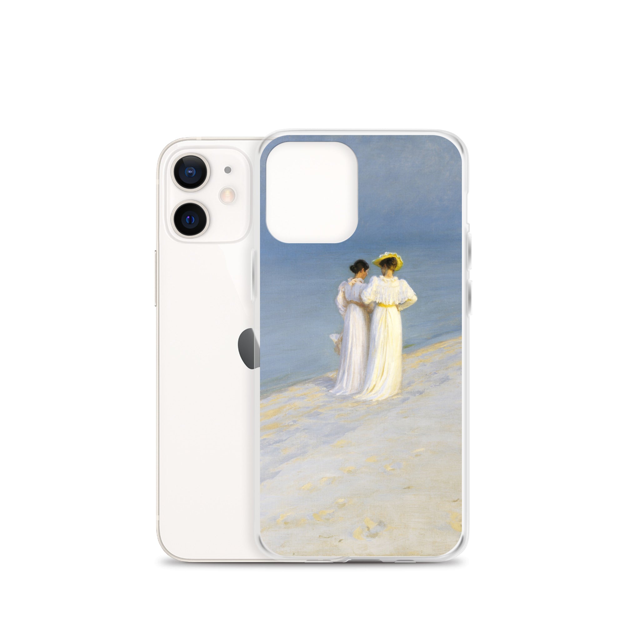 P.S. Krøyer 'Summer Evening on Skagen's Southern Beach' Famous Painting iPhone® Case | Clear Art Case for iPhone®