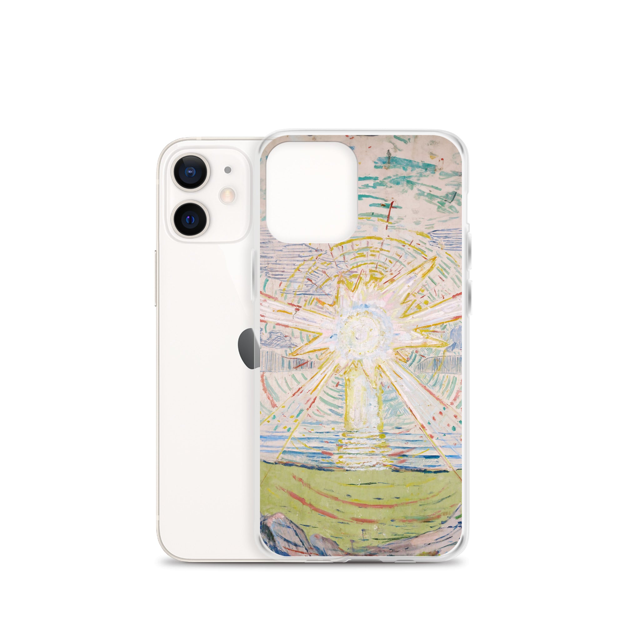 Edvard Munch „Die Sonne“, berühmtes Gemälde, iPhone®-Hülle | Transparente Kunsthülle für iPhone®