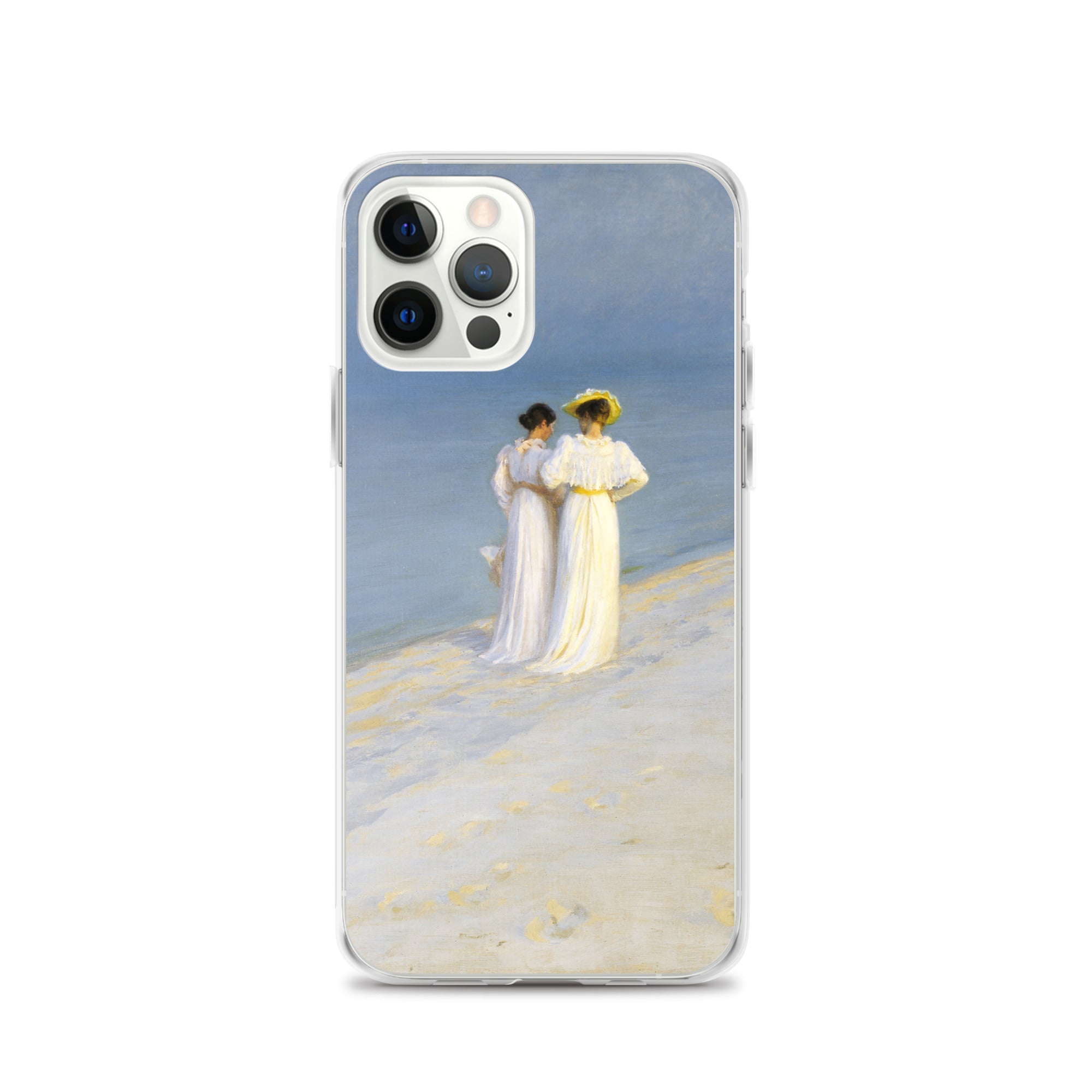 P.S. Krøyer 'Summer Evening on Skagen's Southern Beach' Famous Painting iPhone® Case | Clear Art Case for iPhone®