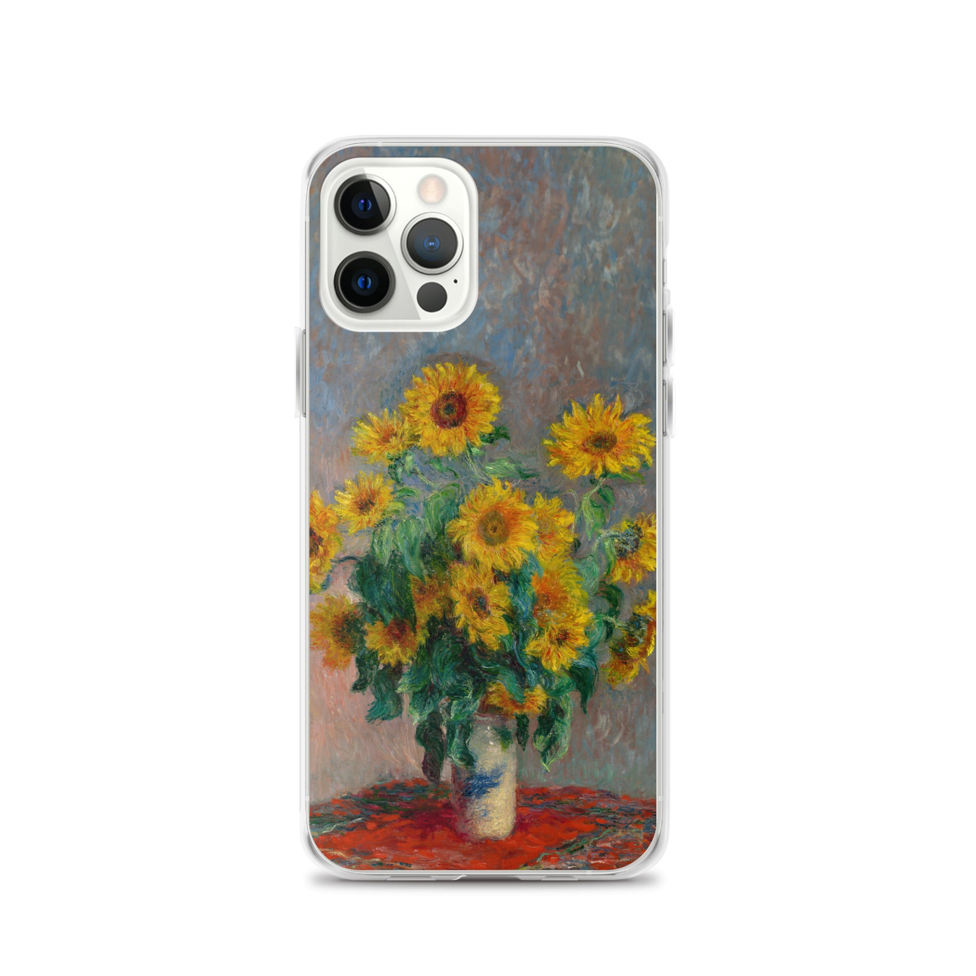 Claude Monet „Sonnenblumenstrauß“, berühmtes Gemälde, iPhone®-Hülle | Transparente Kunsthülle für iPhone®