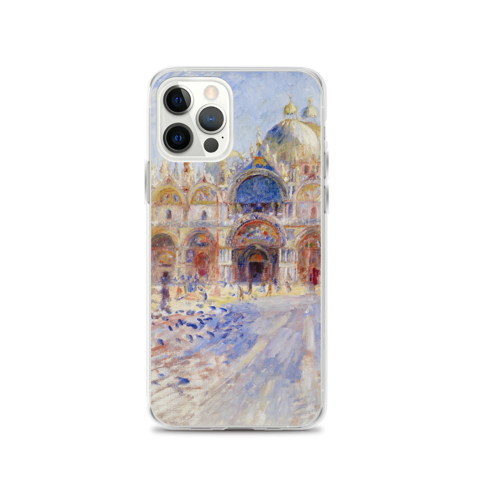 Pierre-Auguste Renoir 'The Piazza San Marco, Venice' Famous Painting iPhone® Case | Clear Art Case for iPhone®