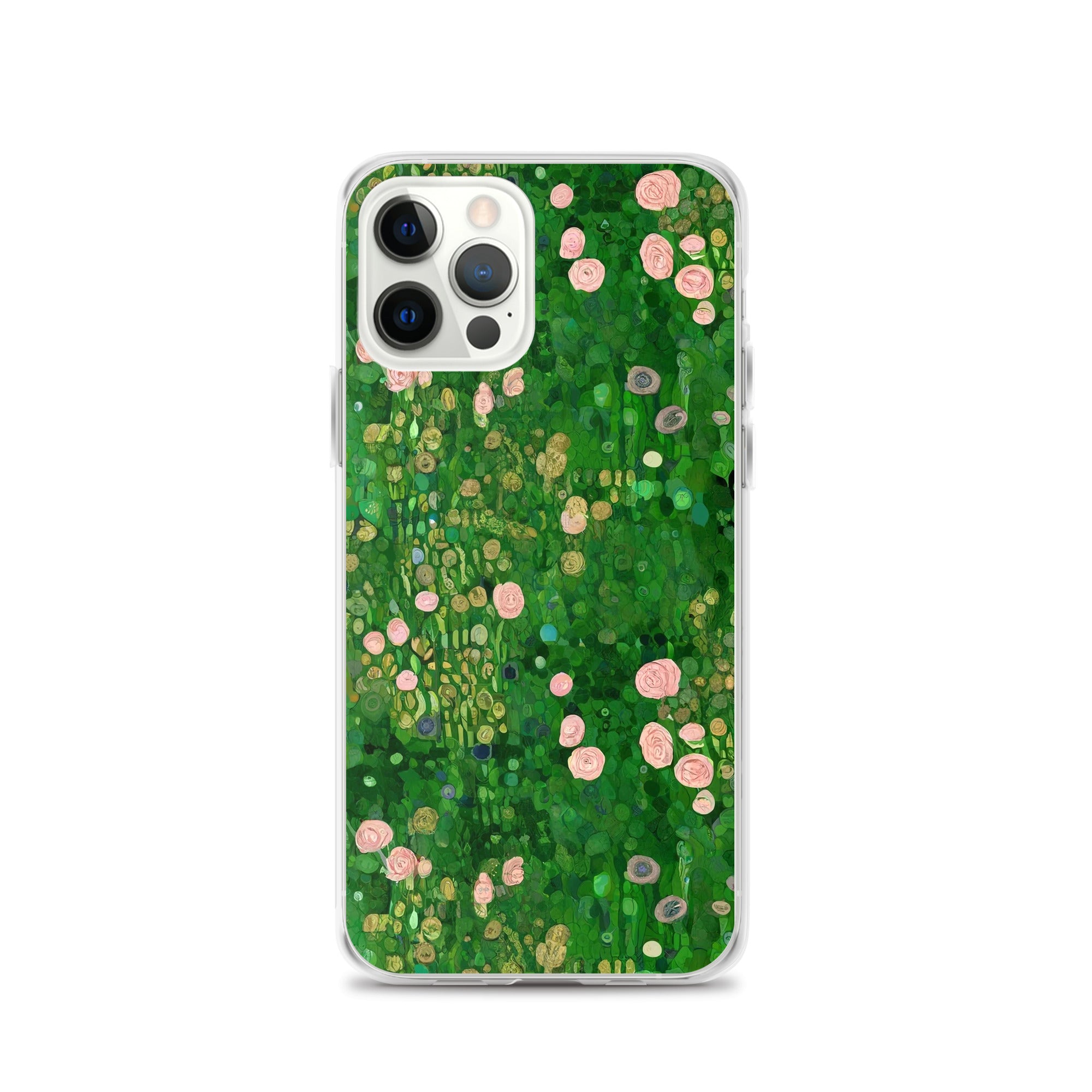 Gustav Klimt „Rosenbüsche unter den Bäumen“, berühmtes Gemälde, iPhone®-Hülle | Transparente Kunsthülle für iPhone®