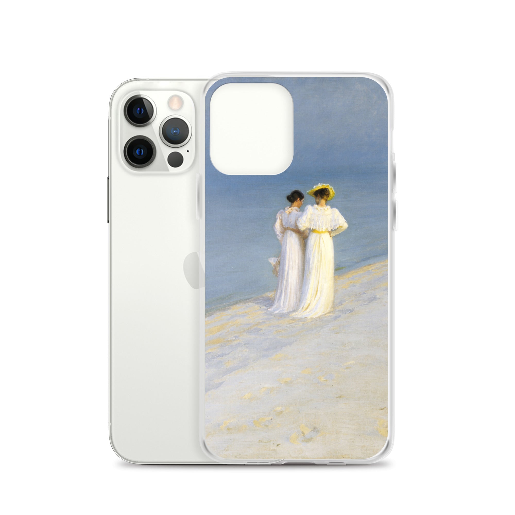 PS Krøyer „Sommerabend am Südstrand von Skagen“ – berühmtes Gemälde – iPhone®-Hülle | Transparente Kunsthülle für iPhone®