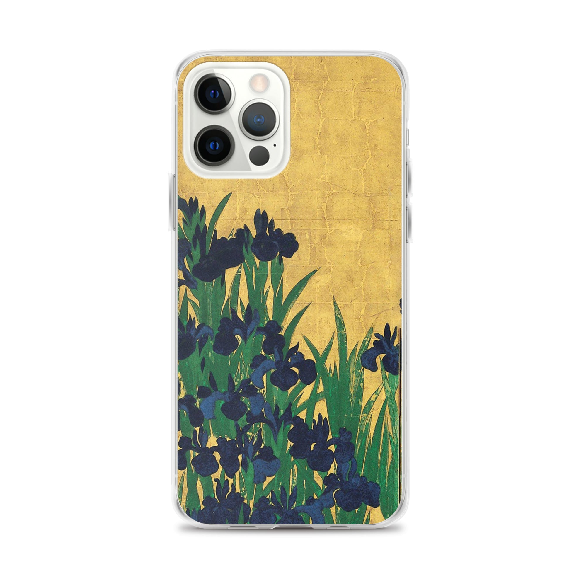 Ogata Kōrin ‘Irises’ Famous Painting iPhone® Case | Clear Art Case for iPhone®