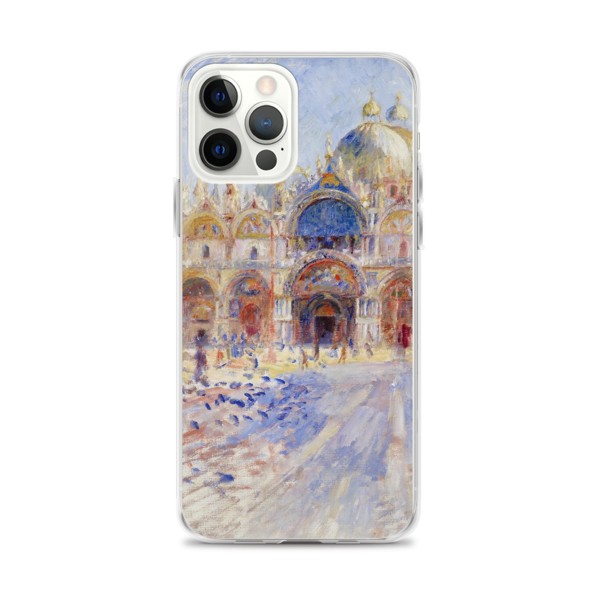 Pierre-Auguste Renoir „Der Markusplatz, Venedig“ – berühmtes Gemälde – iPhone®-Hülle | Transparente Kunsthülle für iPhone®