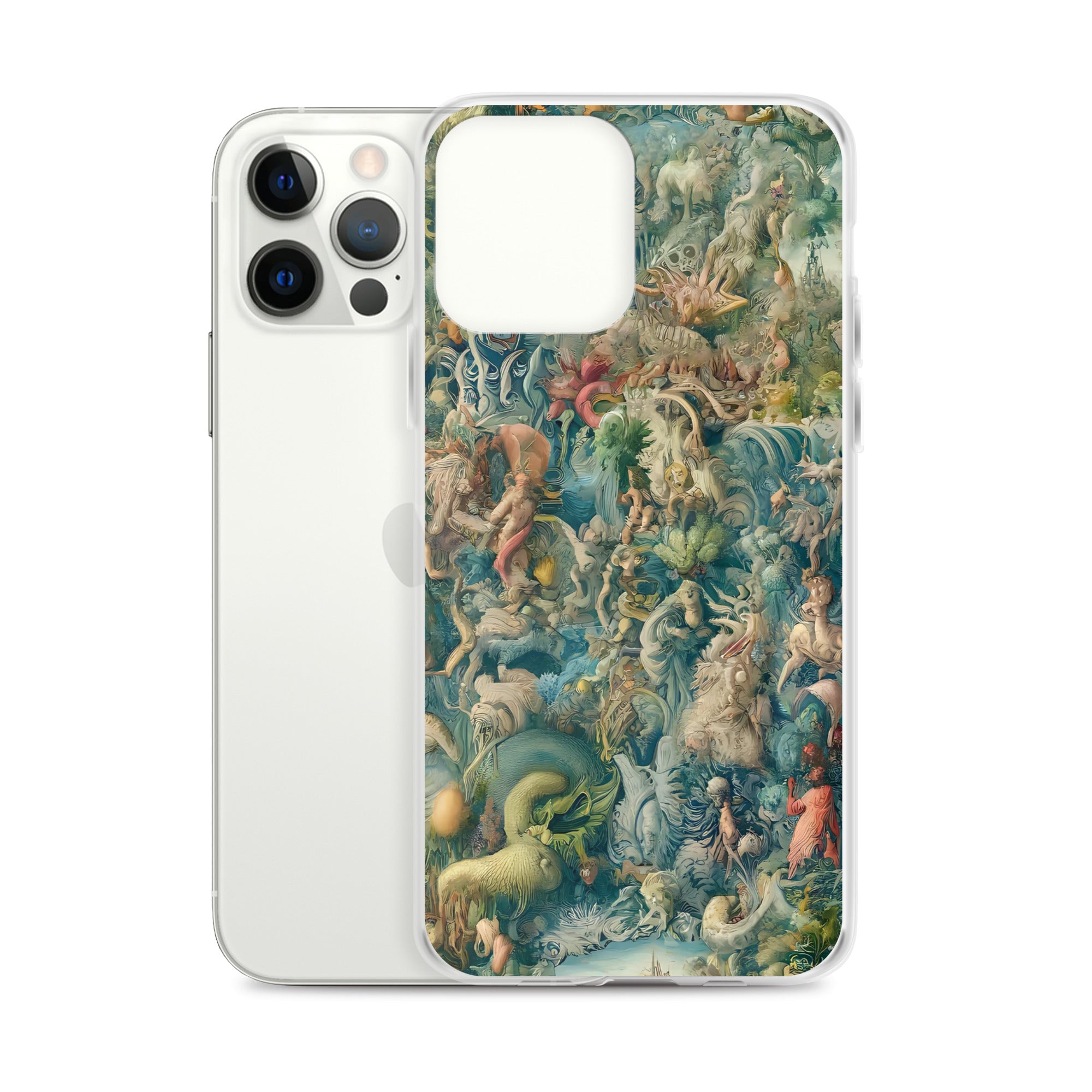 Hieronymus Bosch „Der Garten der Lüste“, berühmtes Gemälde, iPhone®-Hülle | Transparente Kunsthülle für iPhone®