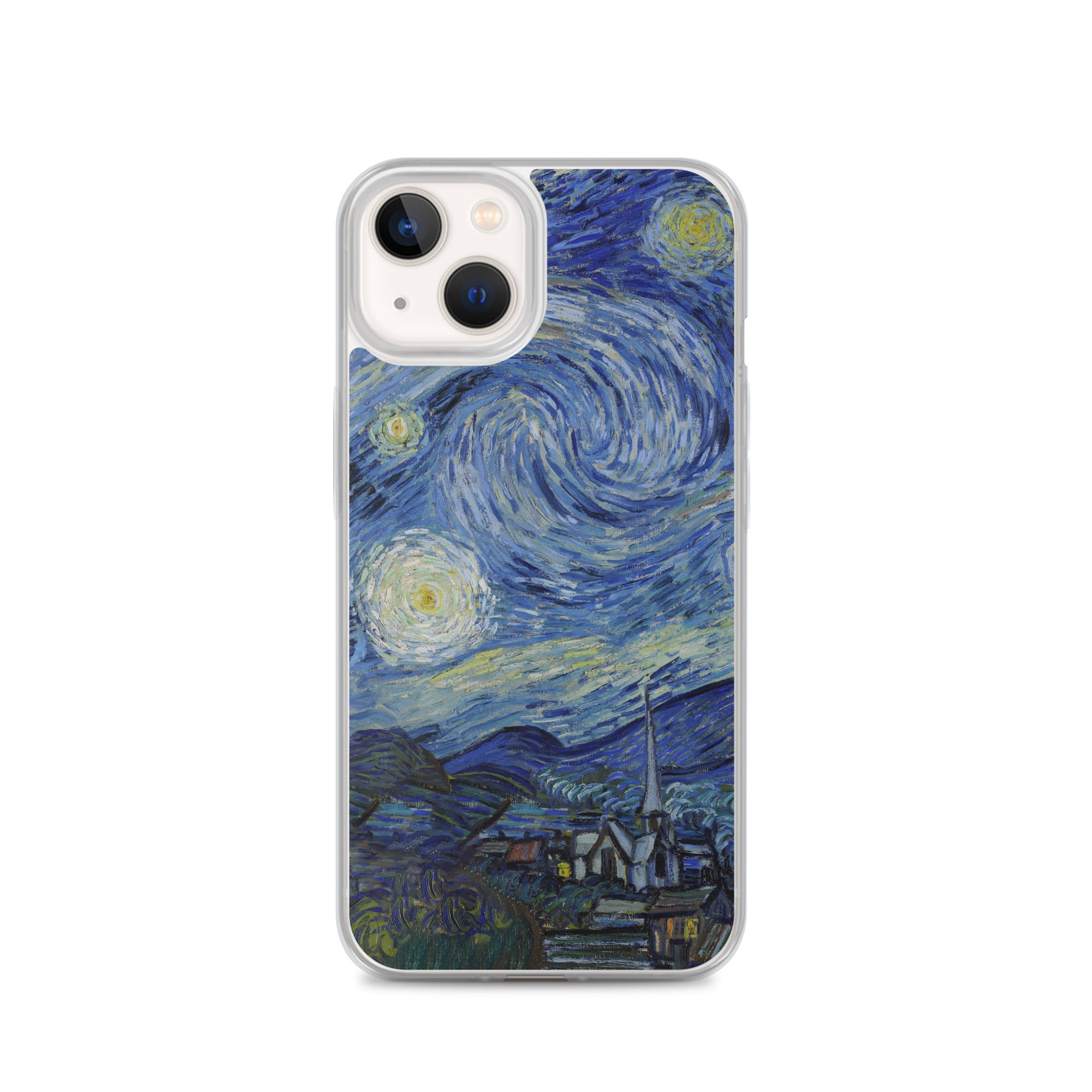 iPhone®-Hülle „Sternennacht“ von Vincent van Gogh, berühmtes Gemälde | Transparente Kunsthülle für iPhone®