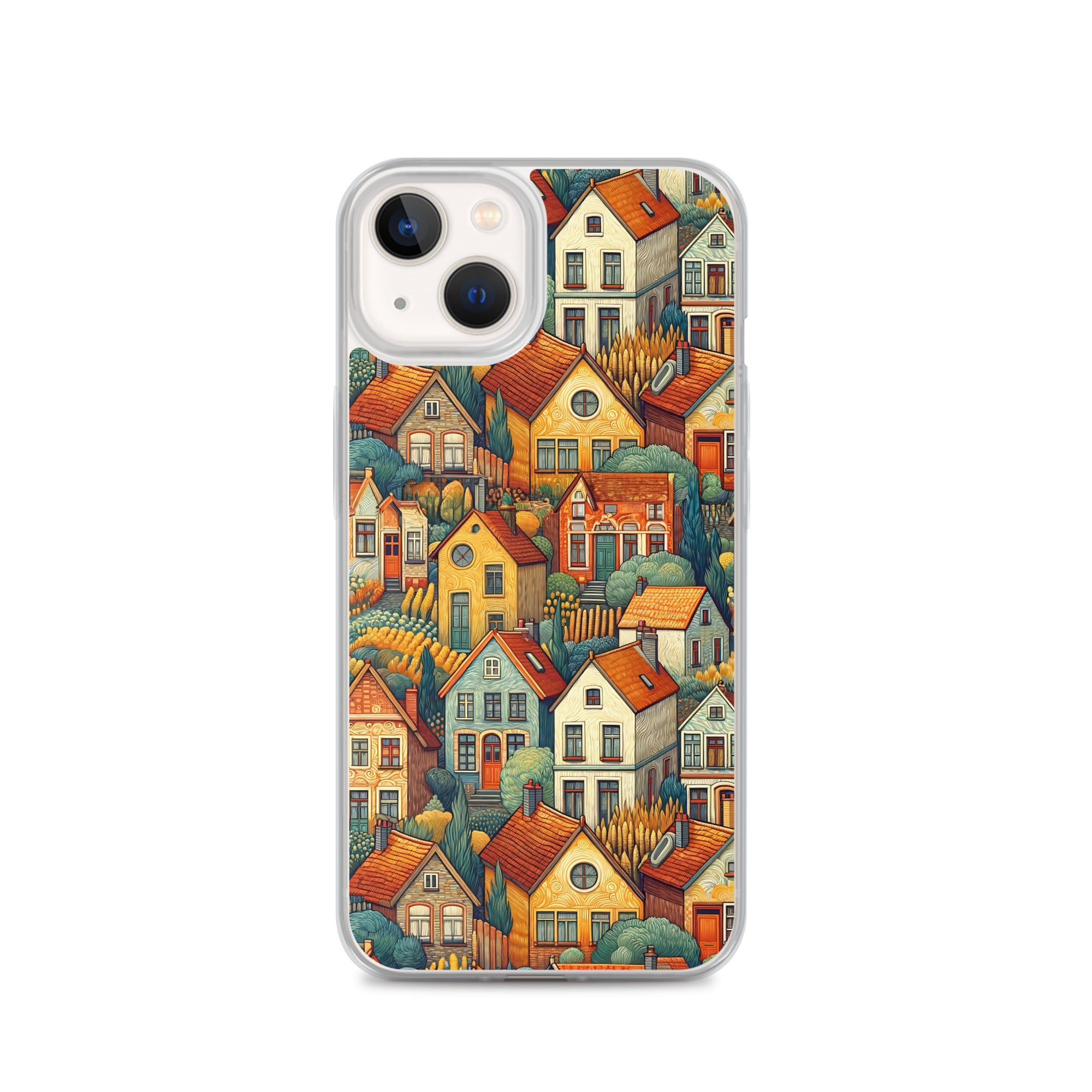 Famous Painting iPhone® Case | Clear Art Case for iPhone® Vincent van Gogh 'Houses at Auvers'