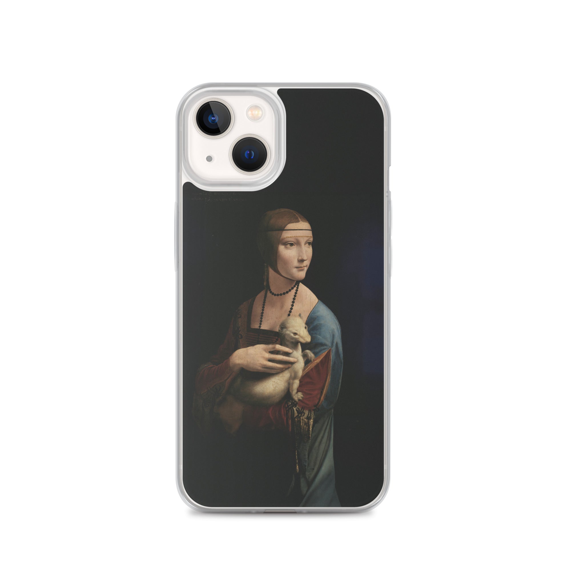 Leonardo da Vinci 'Lady with an Ermine' Famous Painting iPhone® Case | Clear Art Case for iPhone®